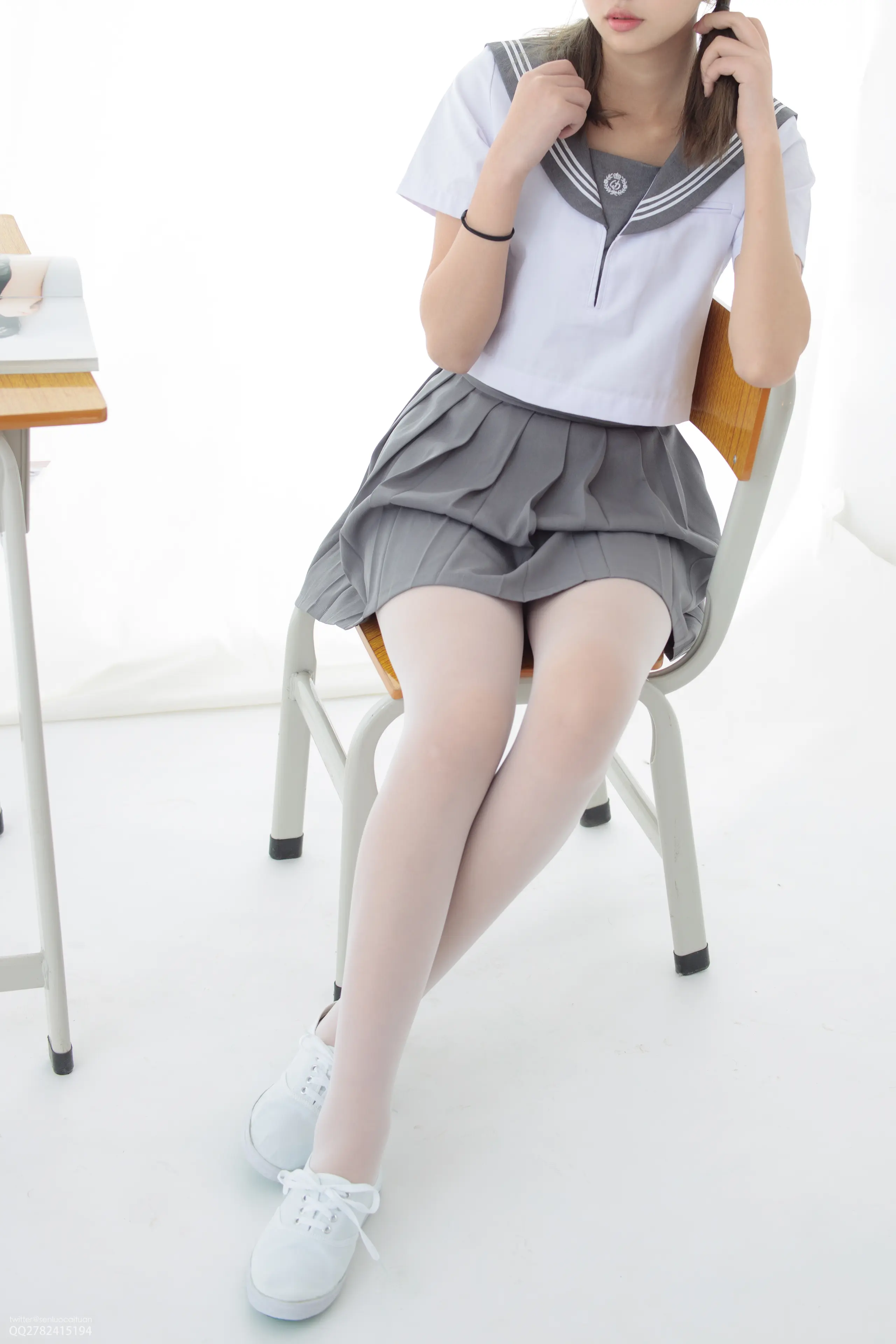 森萝财团 JKFUN 默陌+芝士 13D白丝白丝网鞋合辑 [104P]