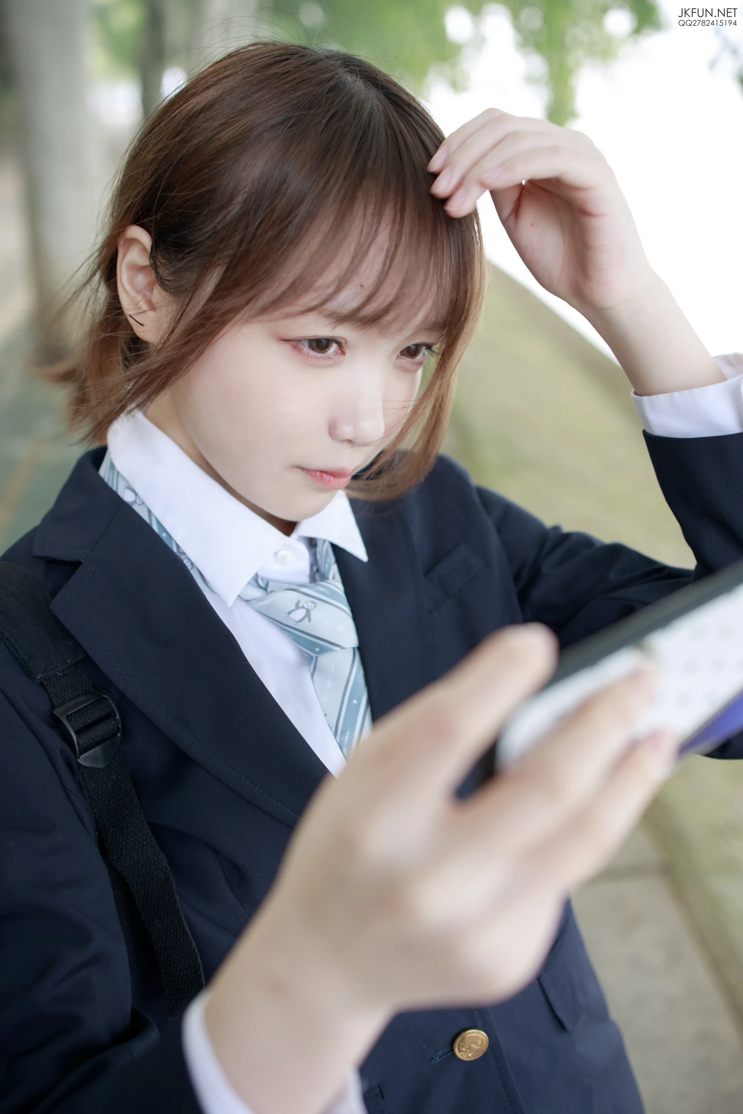 森萝财团 JKFUN Aika 日系黑丝 [140P]