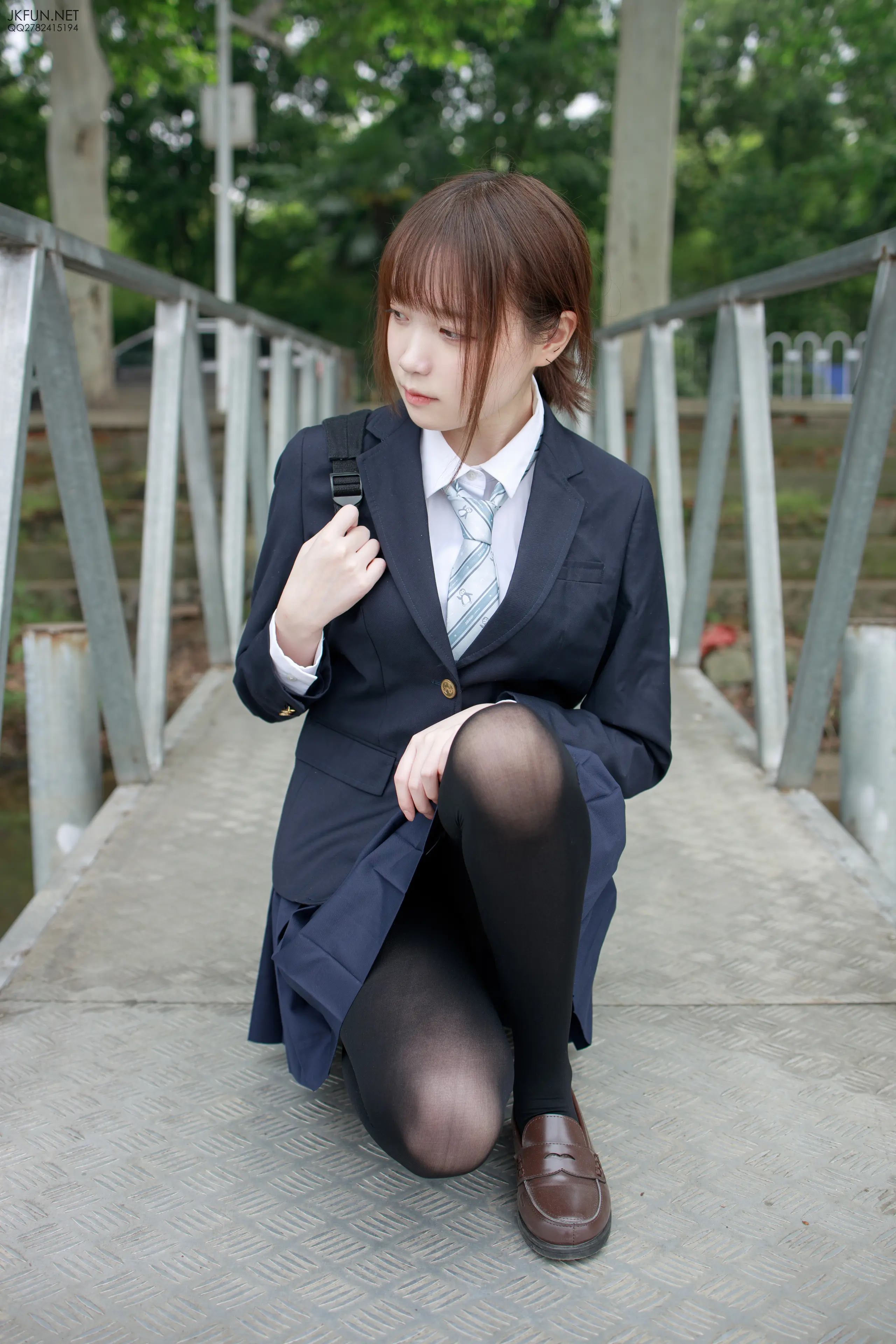 森萝财团 JKFUN Aika 日系黑丝 [140P]