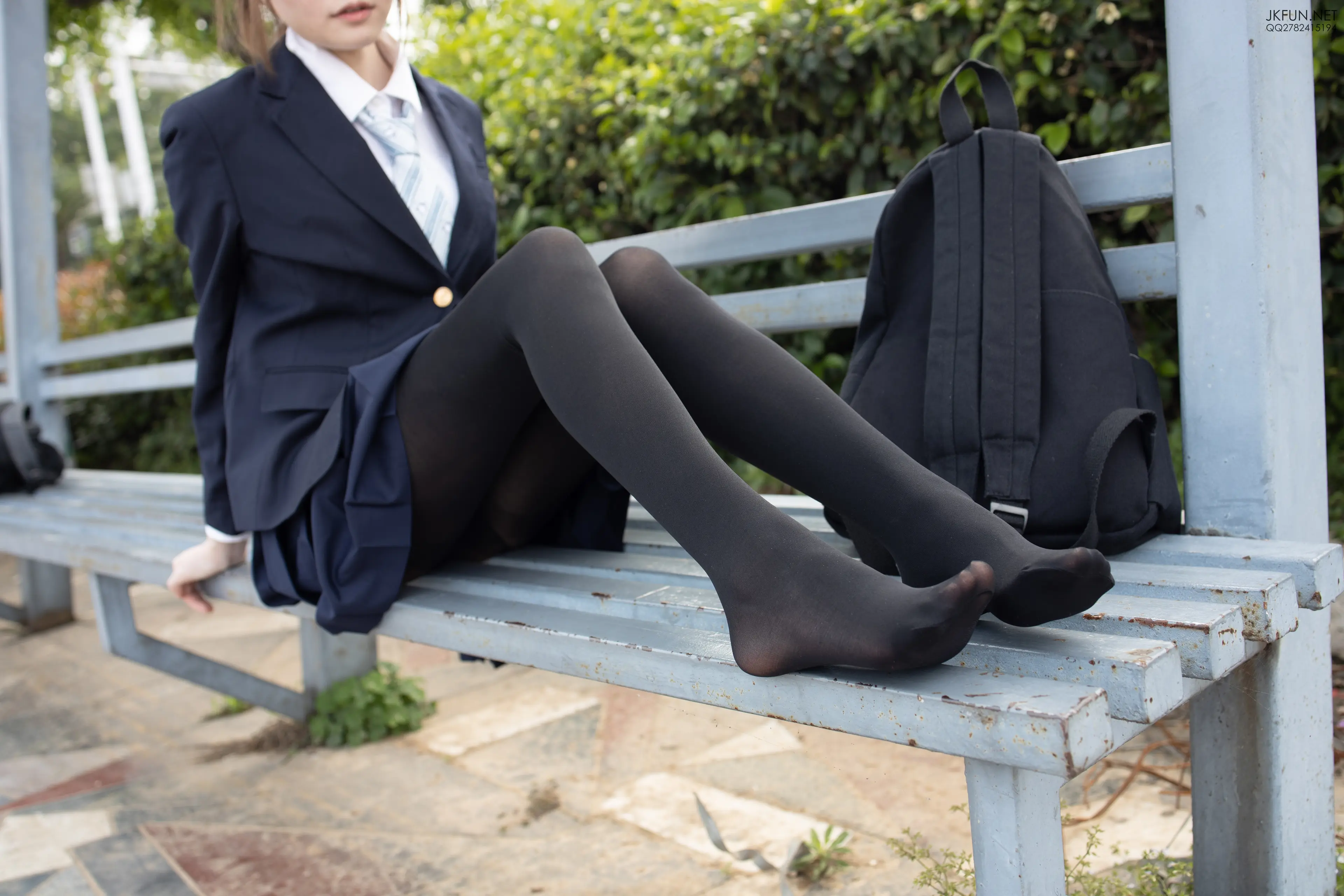 森萝财团 JKFUN Aika 日系黑丝 [140P]