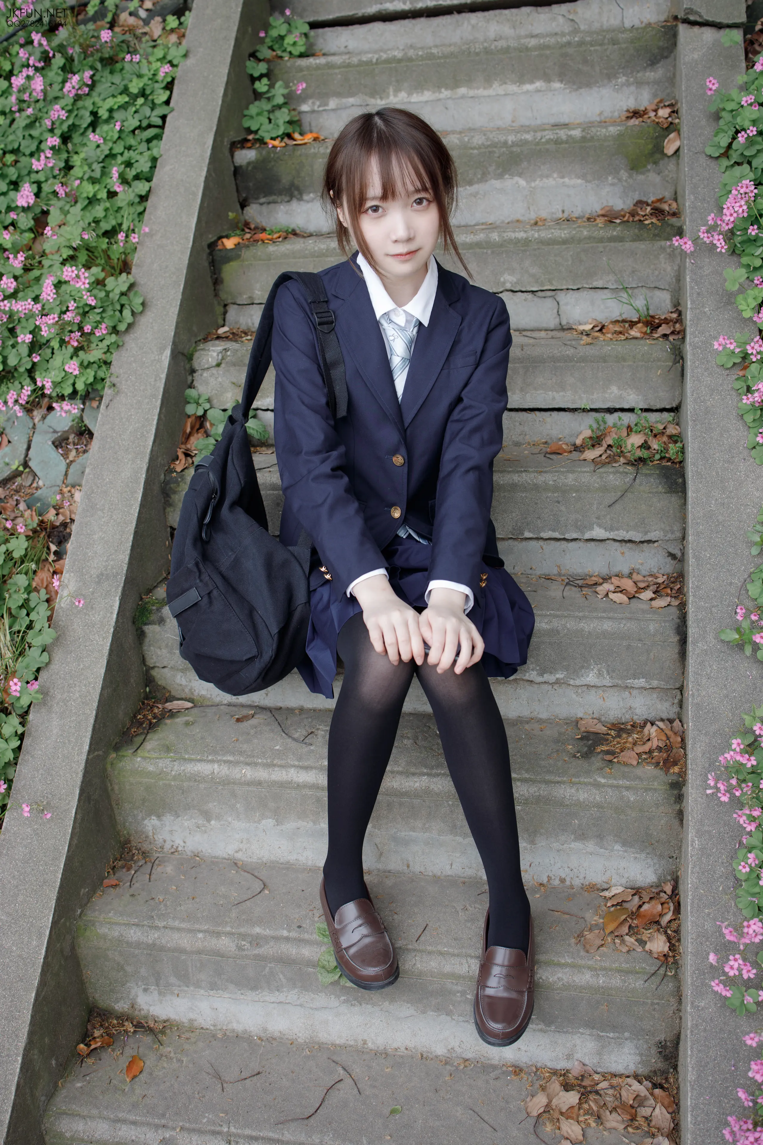 森萝财团 JKFUN Aika 日系黑丝 [140P]