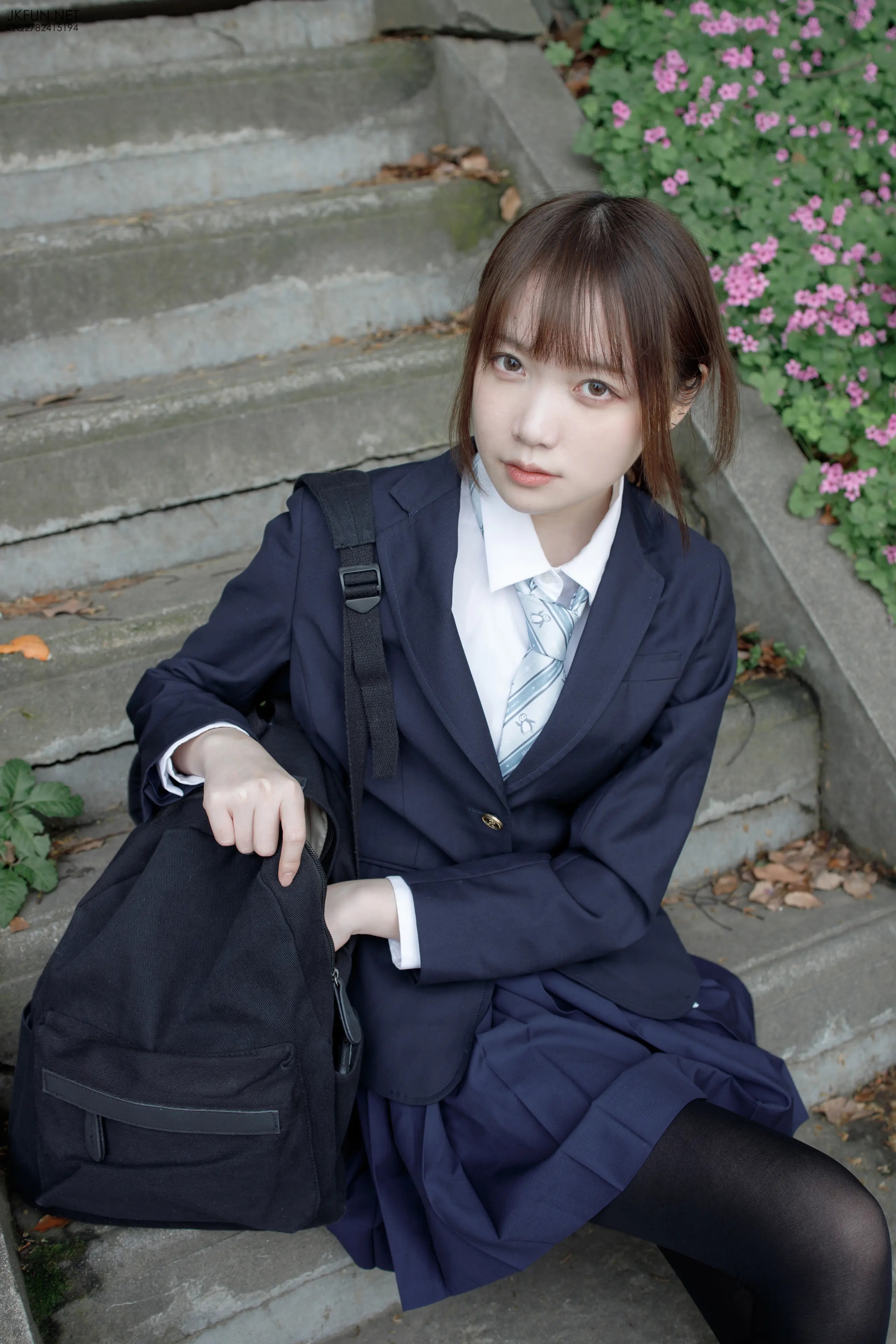 森萝财团 JKFUN Aika 日系黑丝 [140P]