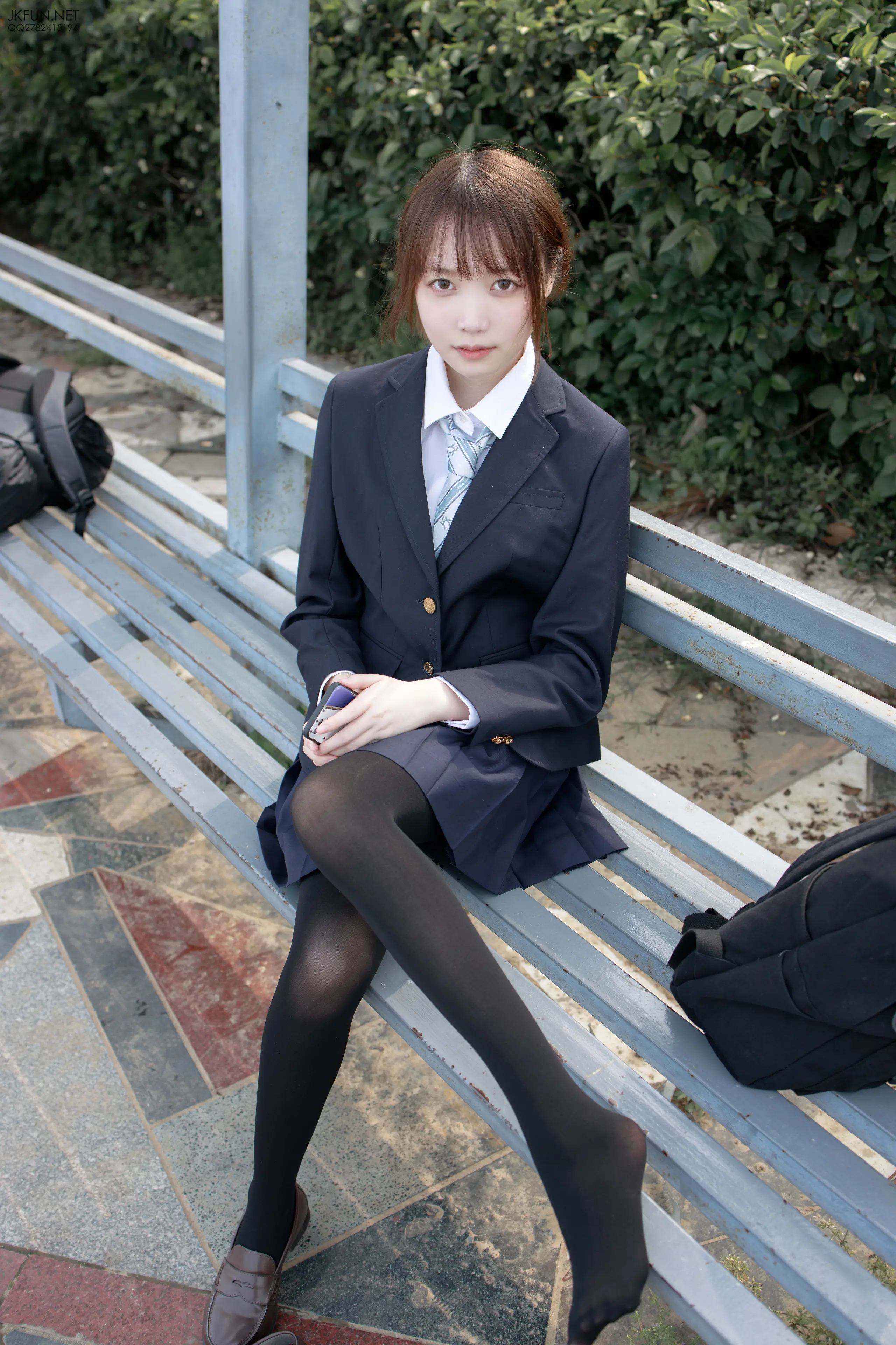 森萝财团 JKFUN Aika 日系黑丝 [140P]