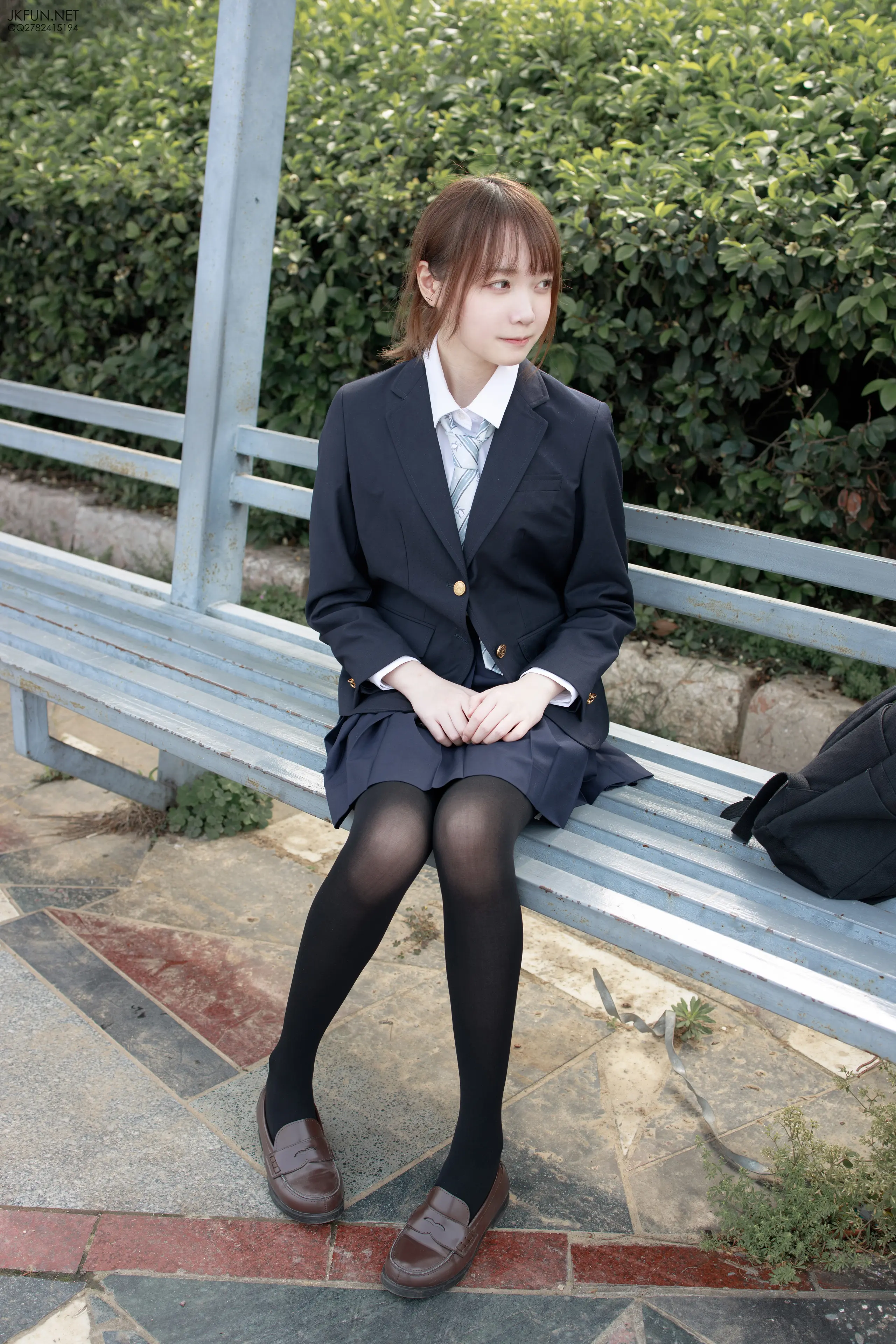 森萝财团 JKFUN Aika 日系黑丝 [140P]