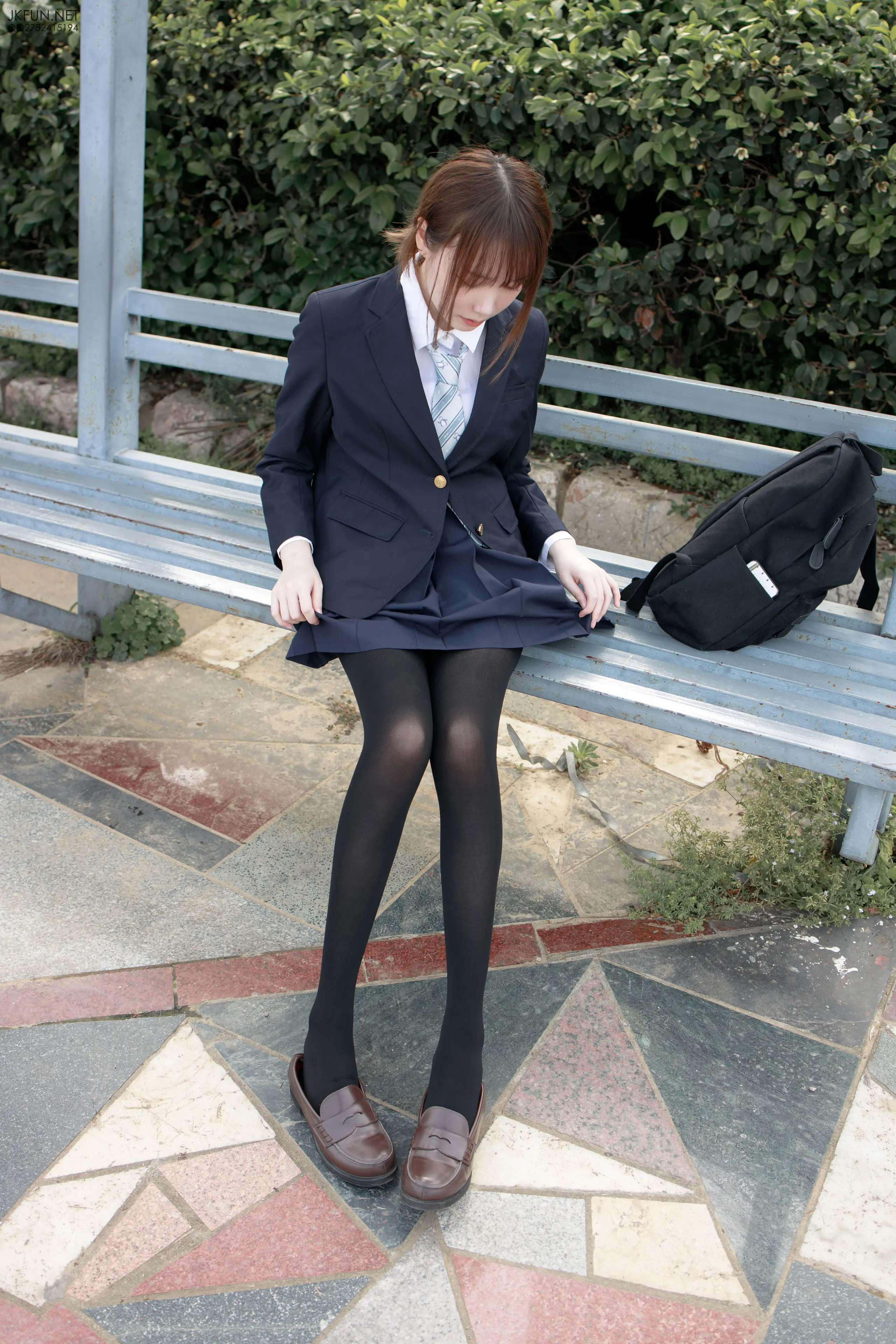 森萝财团 JKFUN Aika 日系黑丝 [140P]