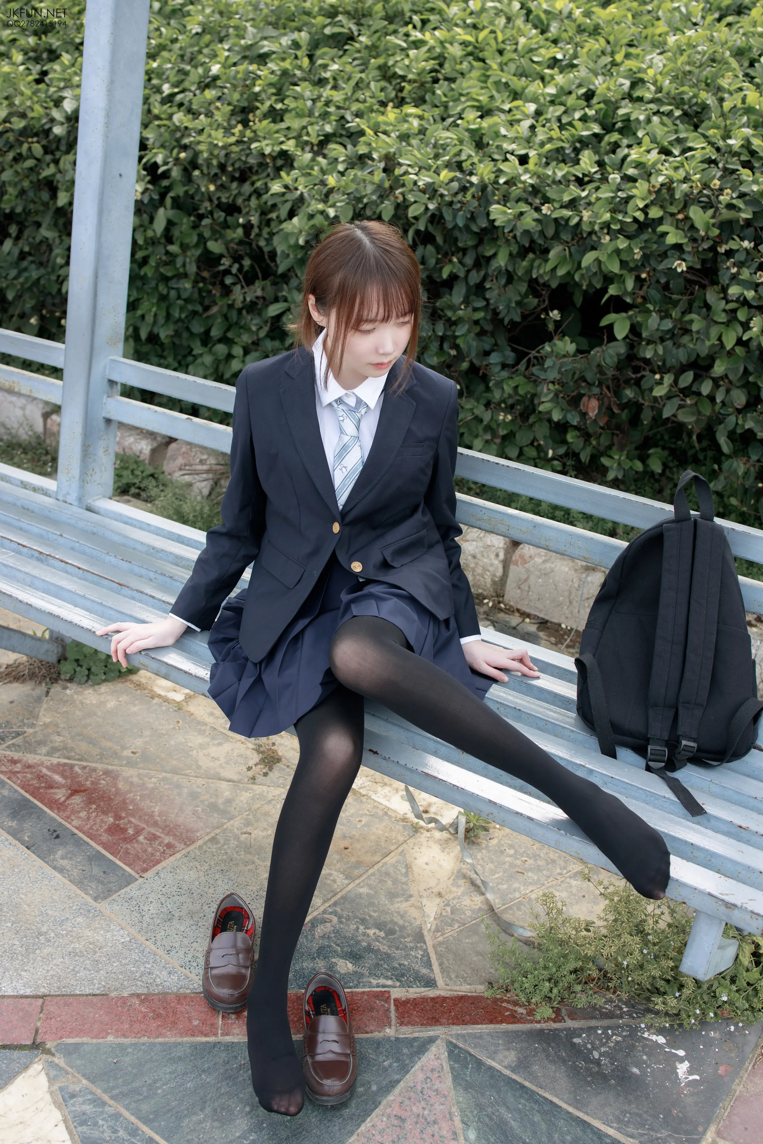 森萝财团 JKFUN Aika 日系黑丝 [140P]