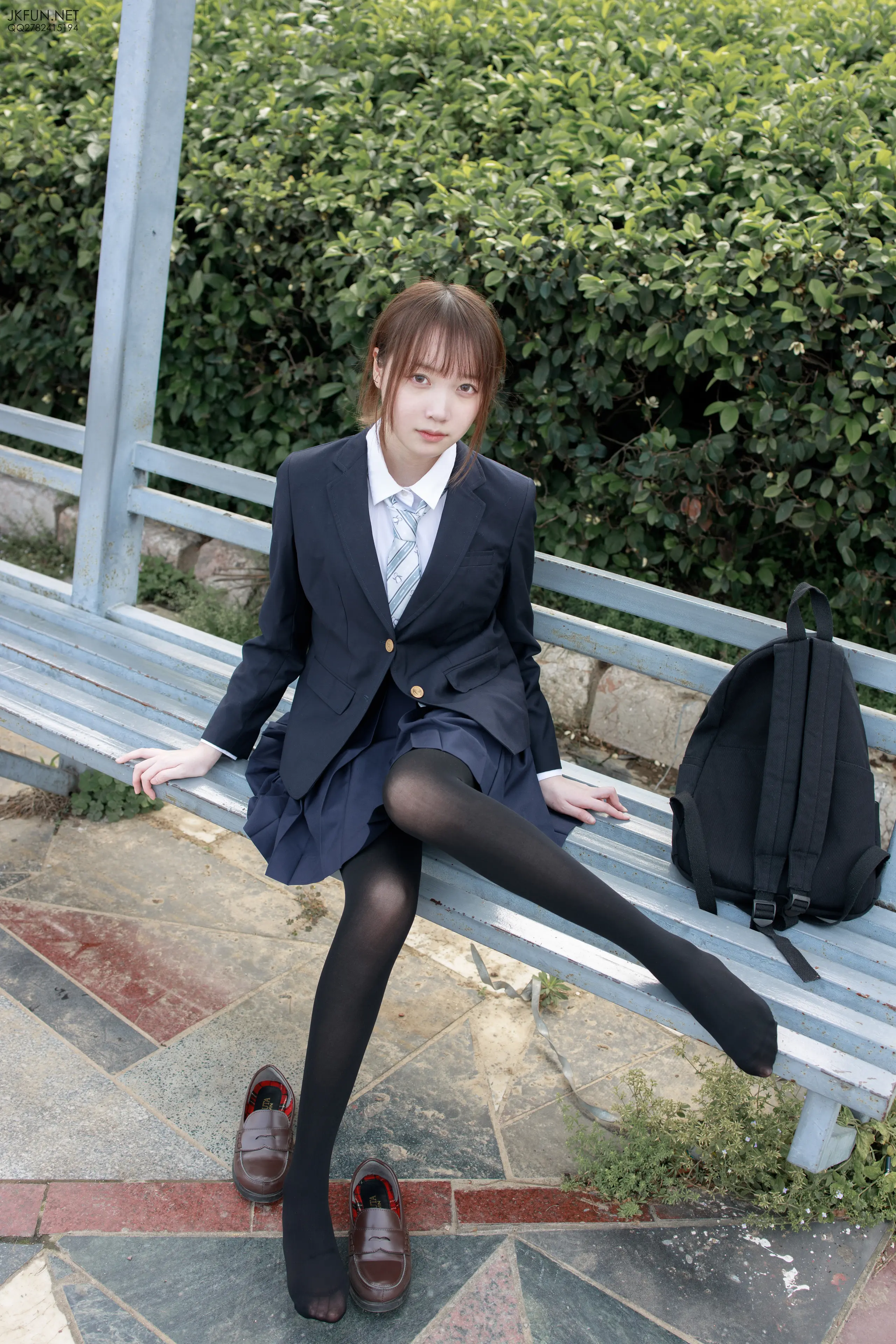 森萝财团 JKFUN Aika 日系黑丝 [140P]