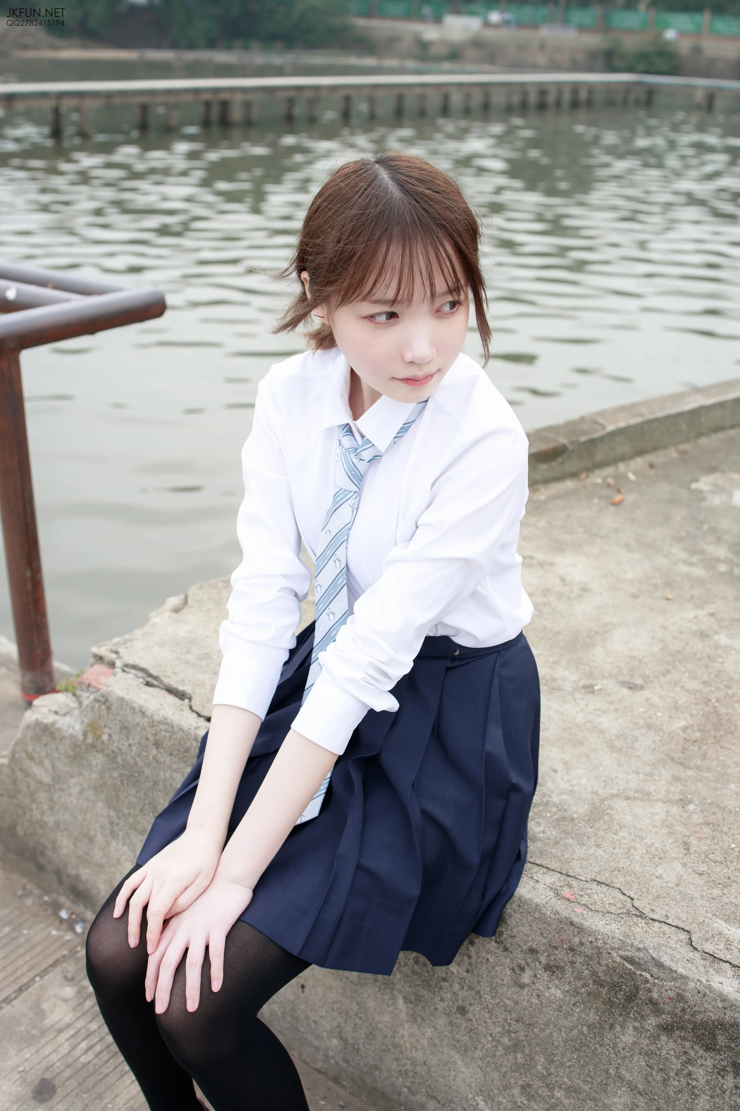 森萝财团 JKFUN Aika 日系黑丝 [140P]