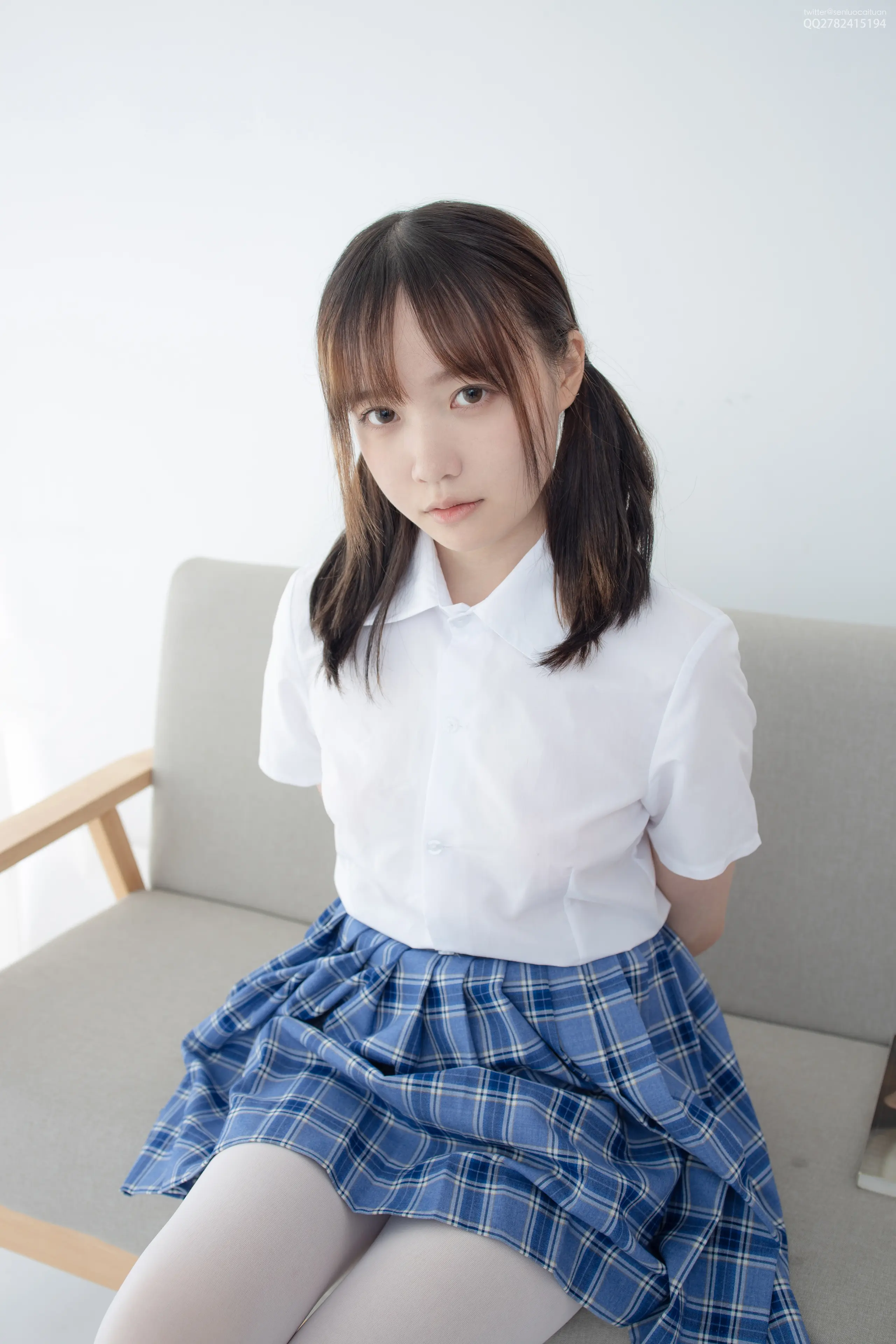 森萝财团 JKFUN Aika 百元团定制1-2 80D白丝 [25P]