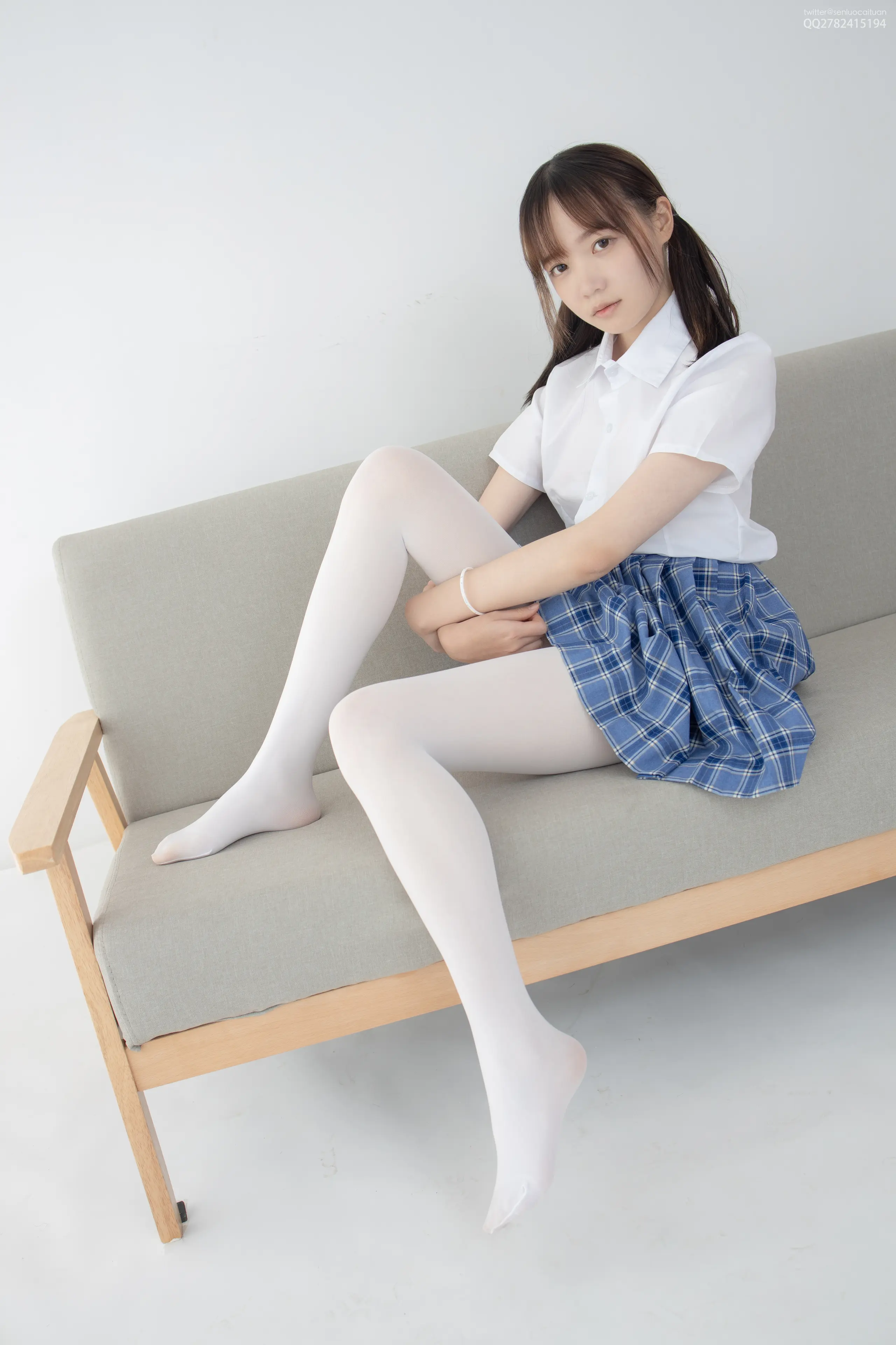 森萝财团 JKFUN Aika 百元团定制1-2 80D白丝 [25P]