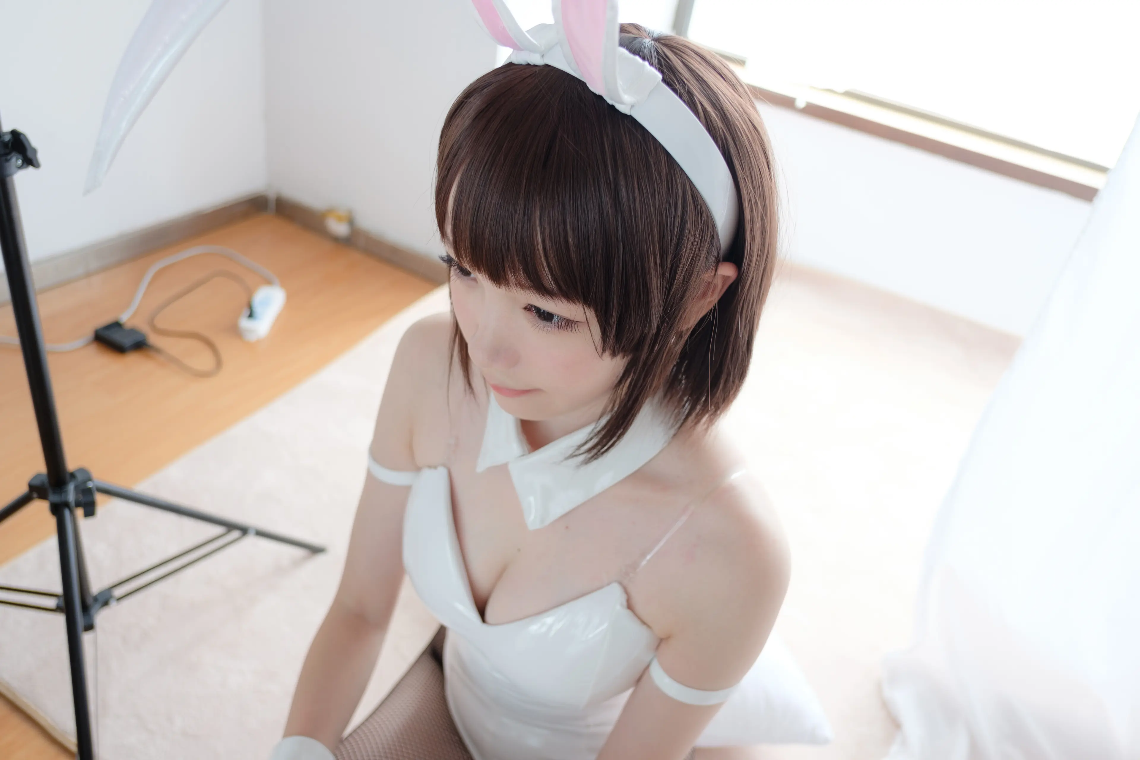 森萝财团 LOVEPLUS 黑丝网袜兔女郎 [148P]