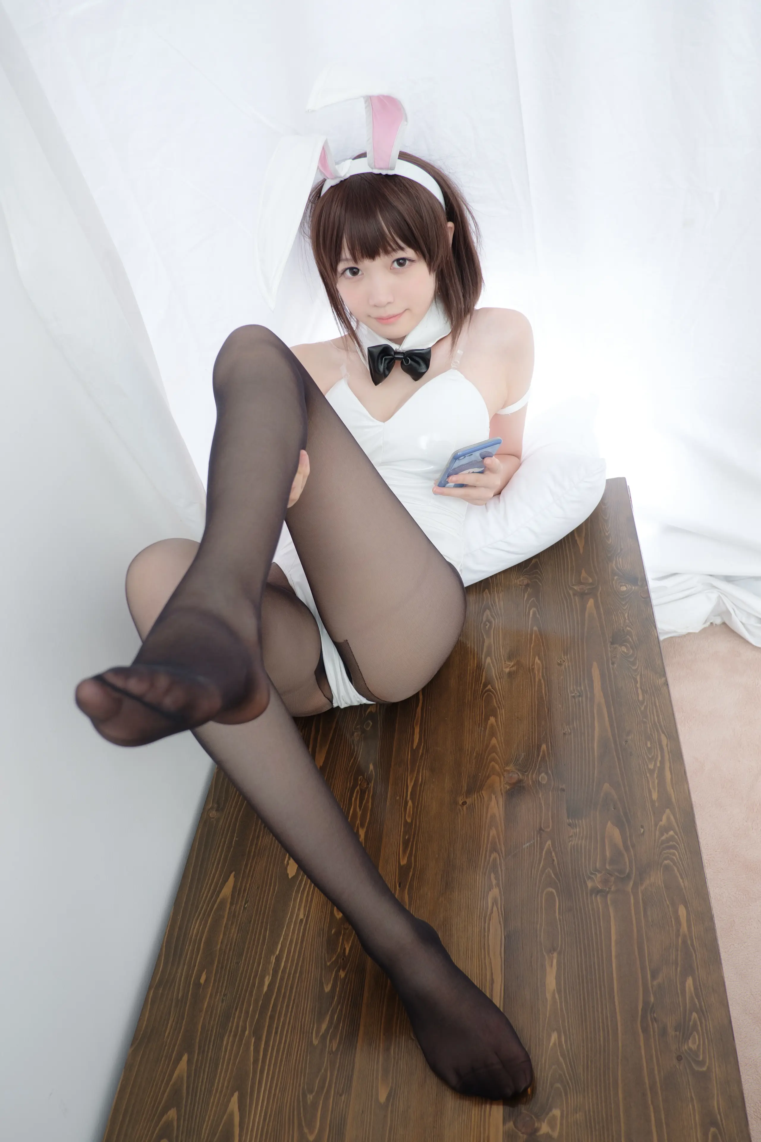 森萝财团 LOVEPLUS 黑丝网袜兔女郎 [148P]