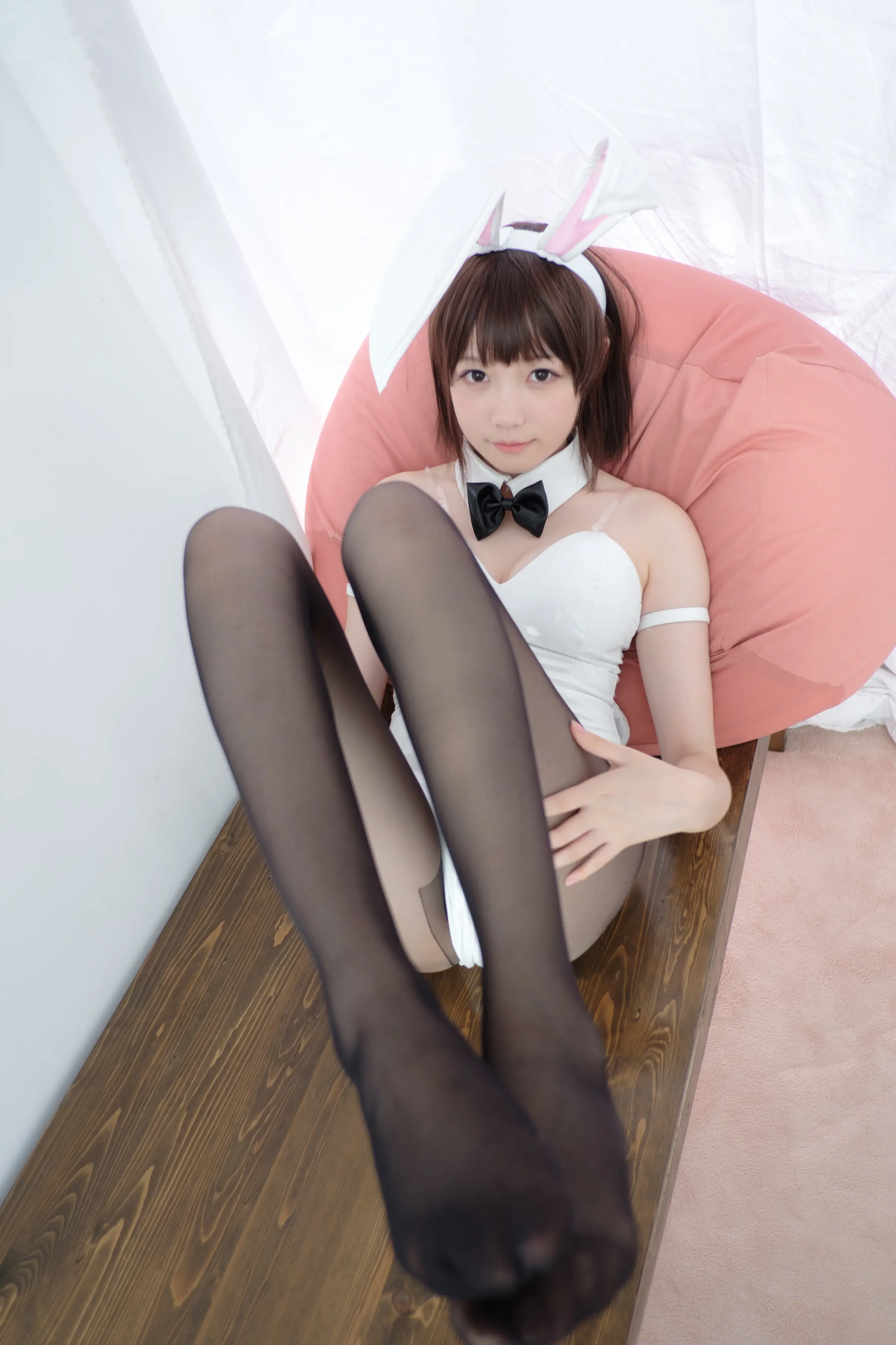 森萝财团 LOVEPLUS 黑丝网袜兔女郎 [148P]