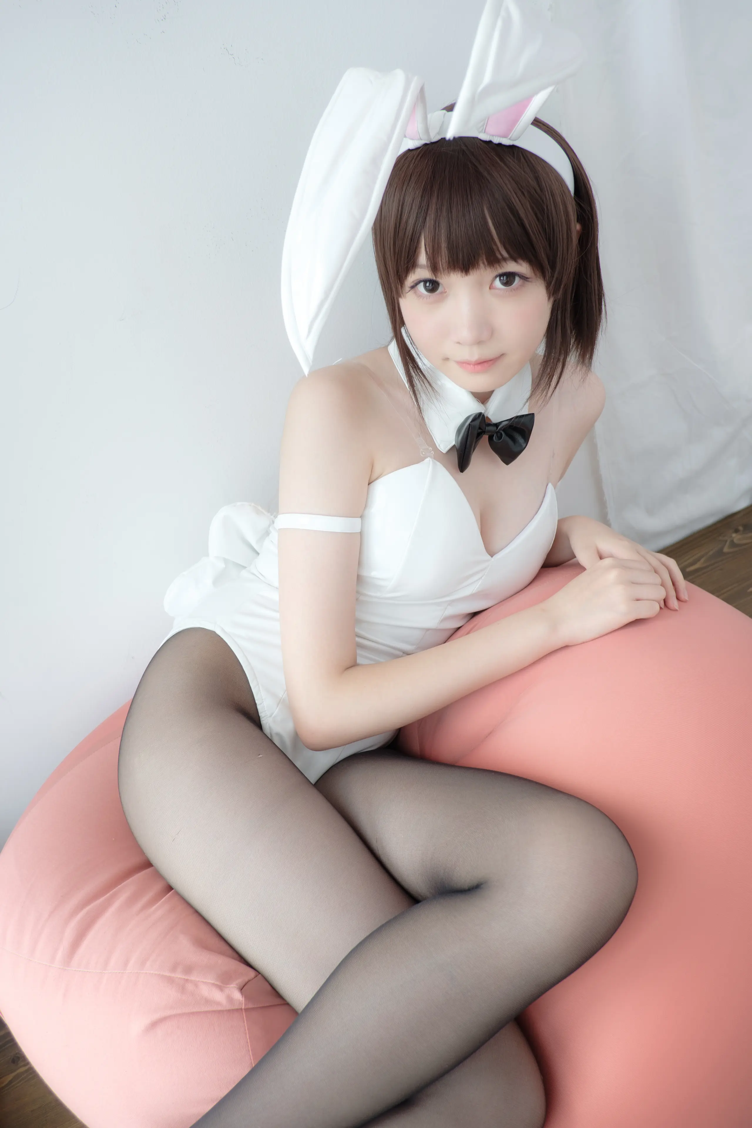 森萝财团 LOVEPLUS 黑丝网袜兔女郎 [148P]