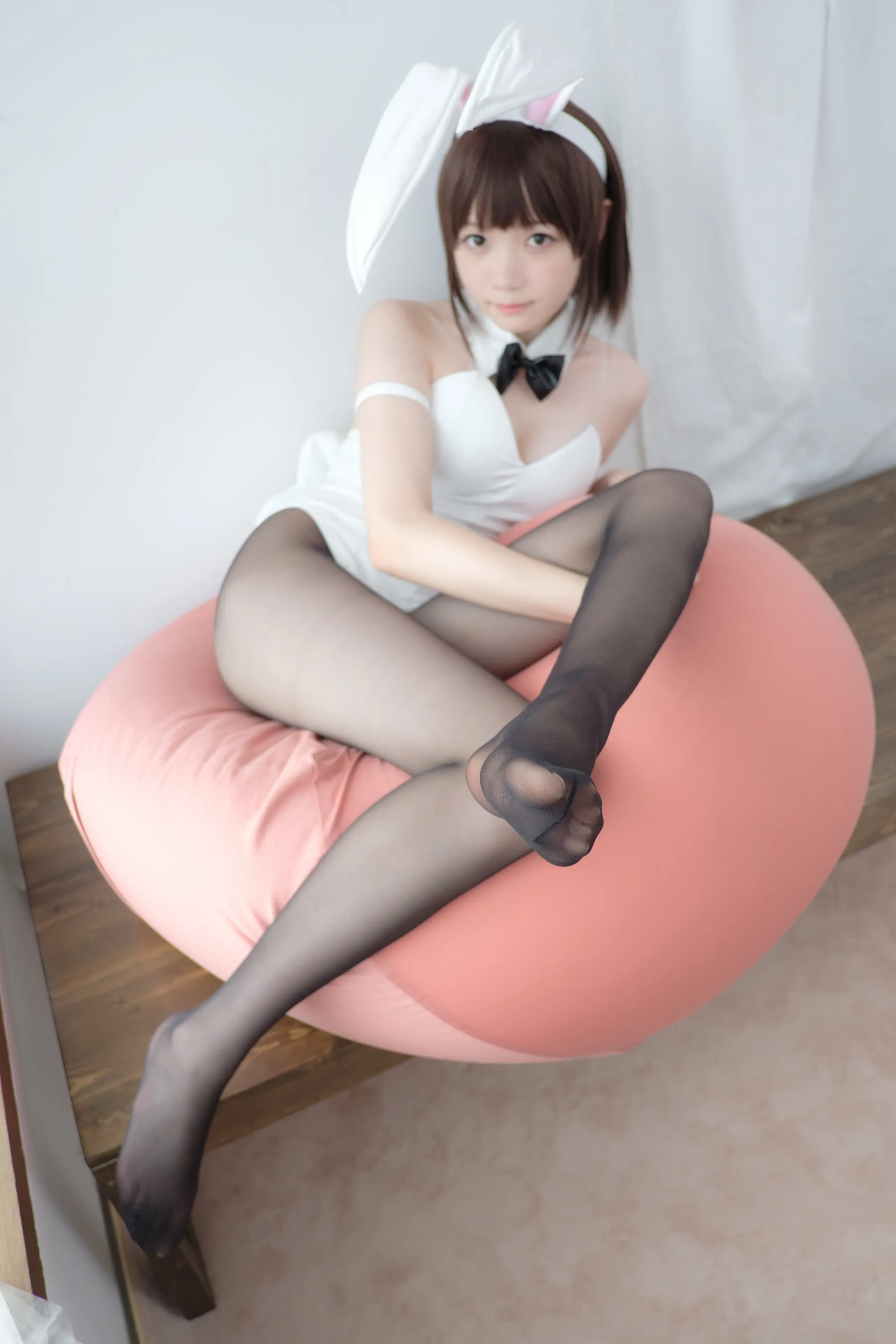 森萝财团 LOVEPLUS 黑丝网袜兔女郎 [148P]