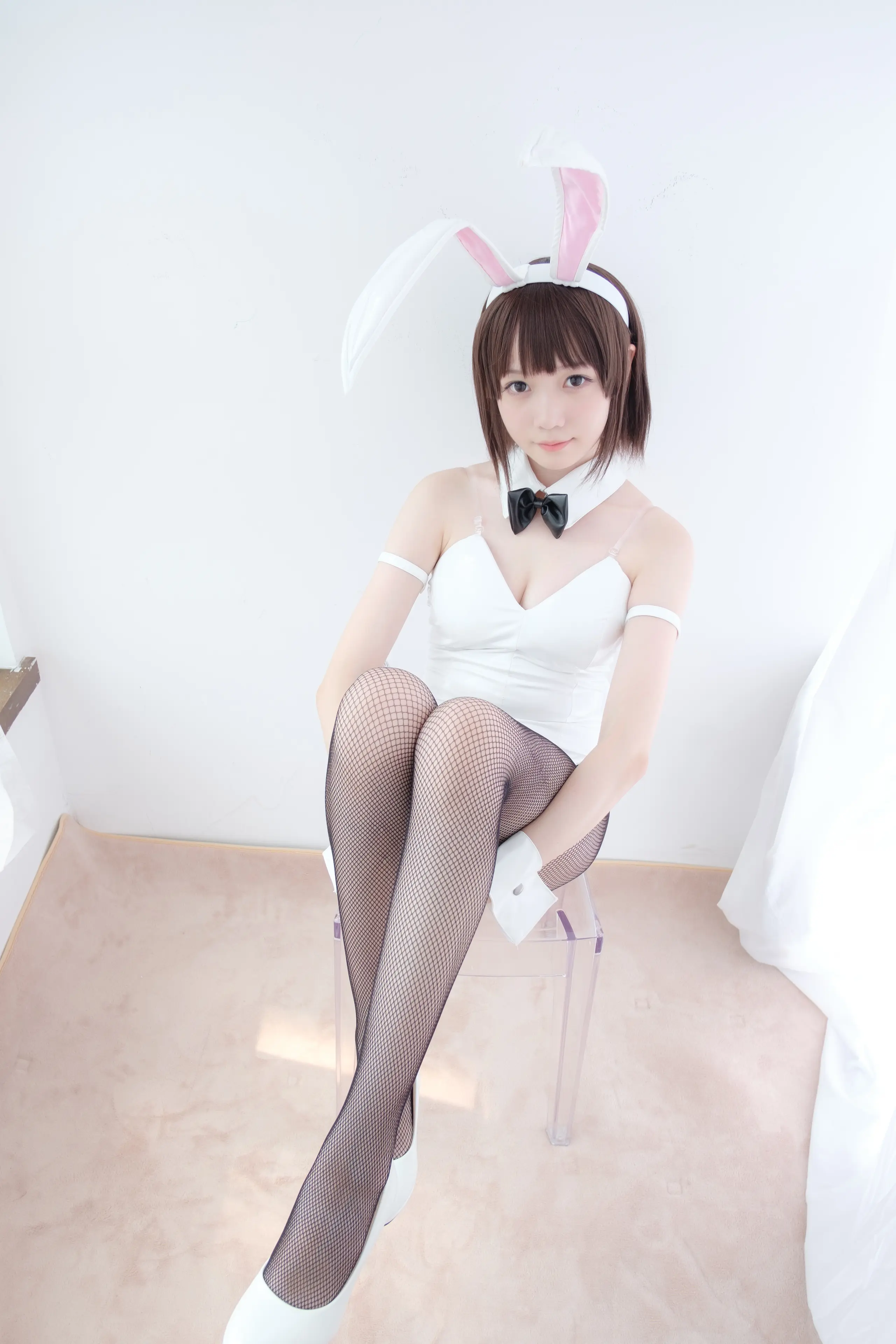 森萝财团 LOVEPLUS 黑丝网袜兔女郎 [148P]