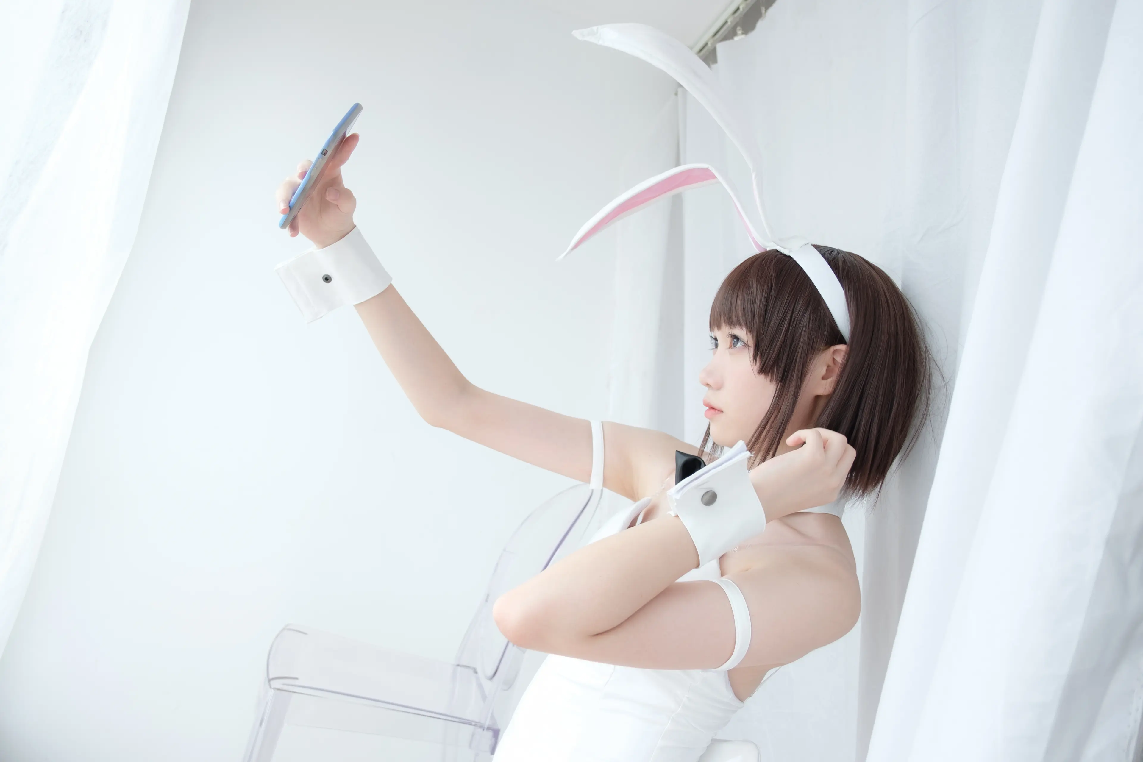 森萝财团 LOVEPLUS 黑丝网袜兔女郎 [148P]