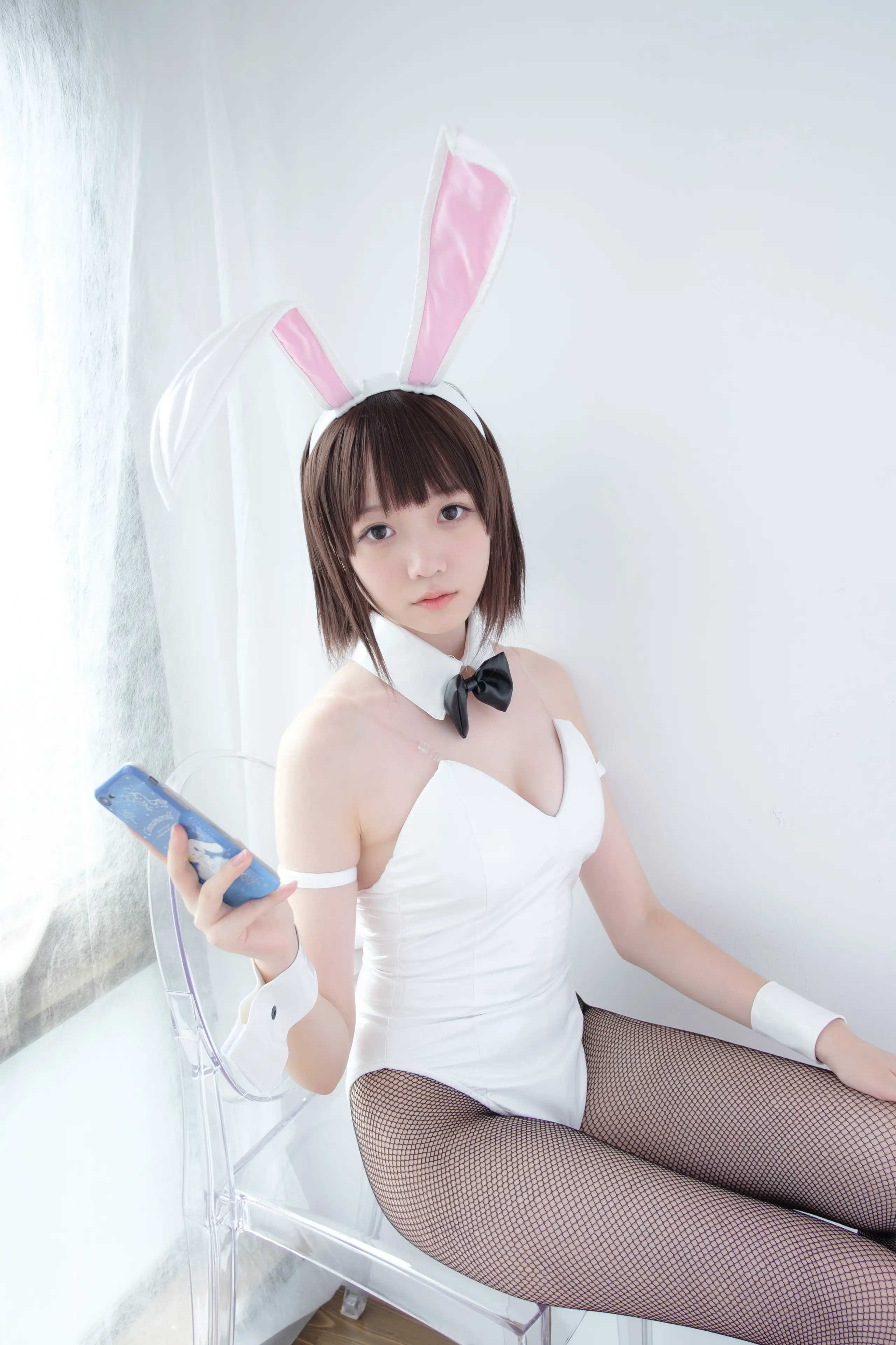 森萝财团 LOVEPLUS 黑丝网袜兔女郎 [148P]