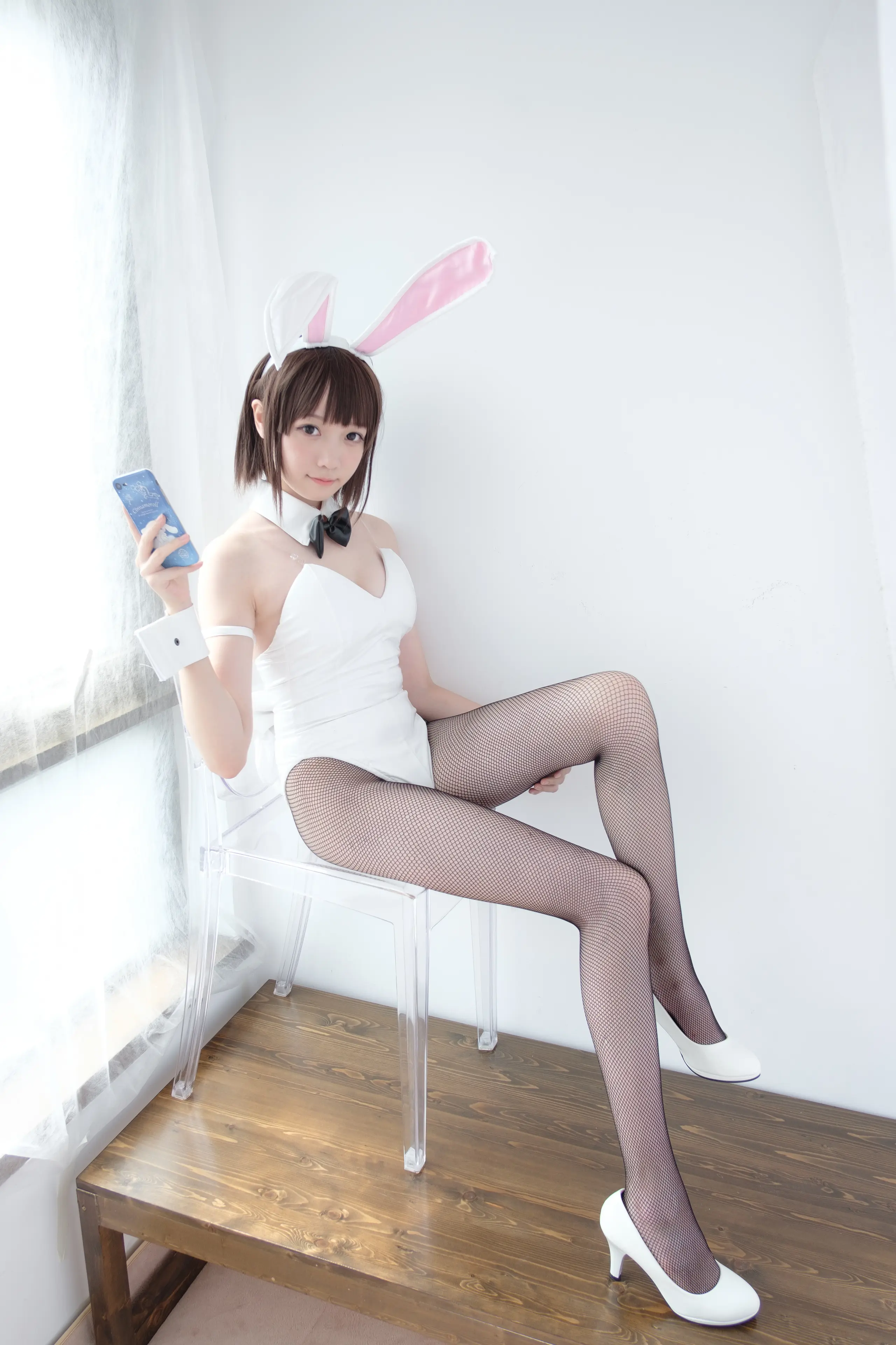 森萝财团 LOVEPLUS 黑丝网袜兔女郎 [148P]