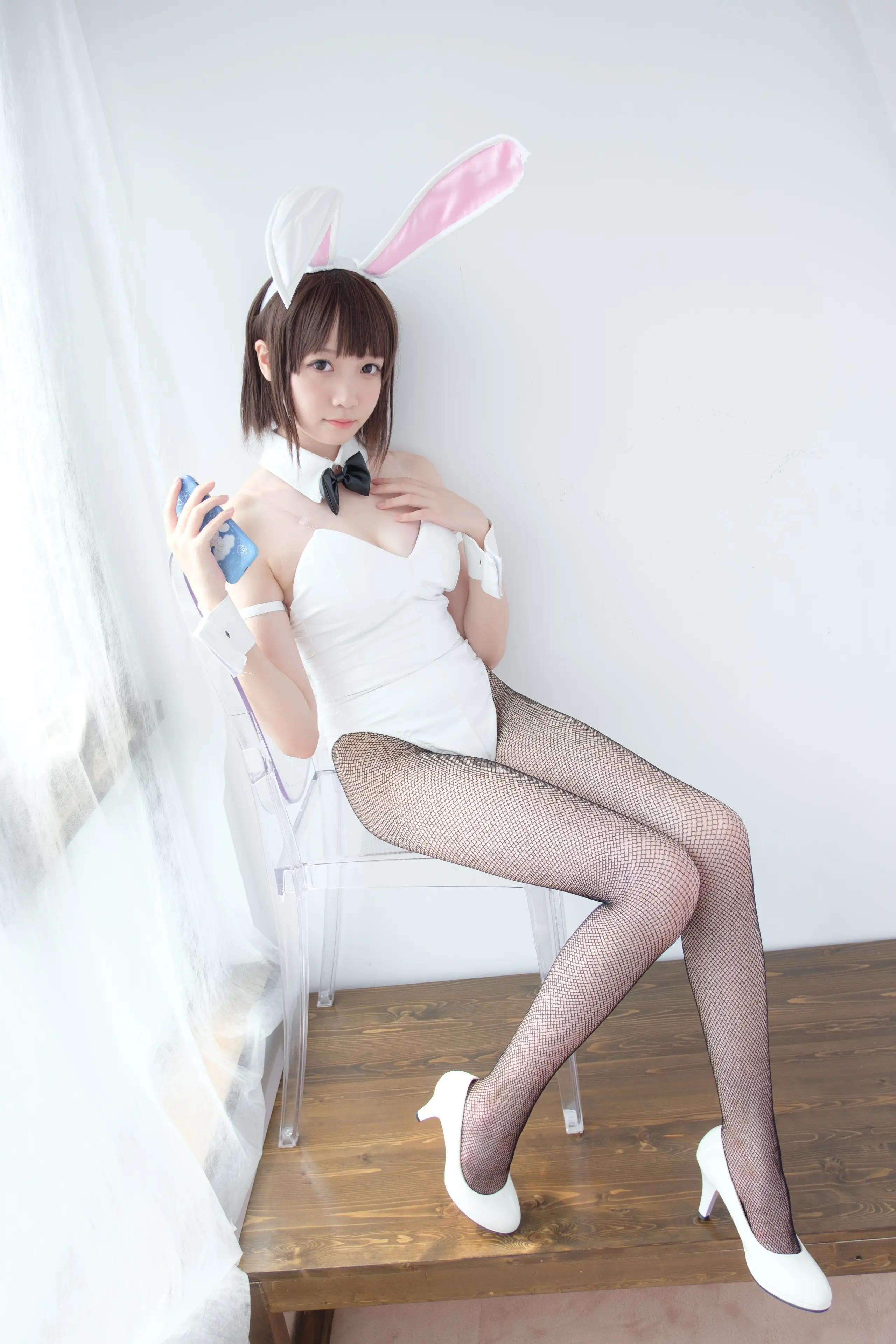 森萝财团 LOVEPLUS 黑丝网袜兔女郎 [148P]