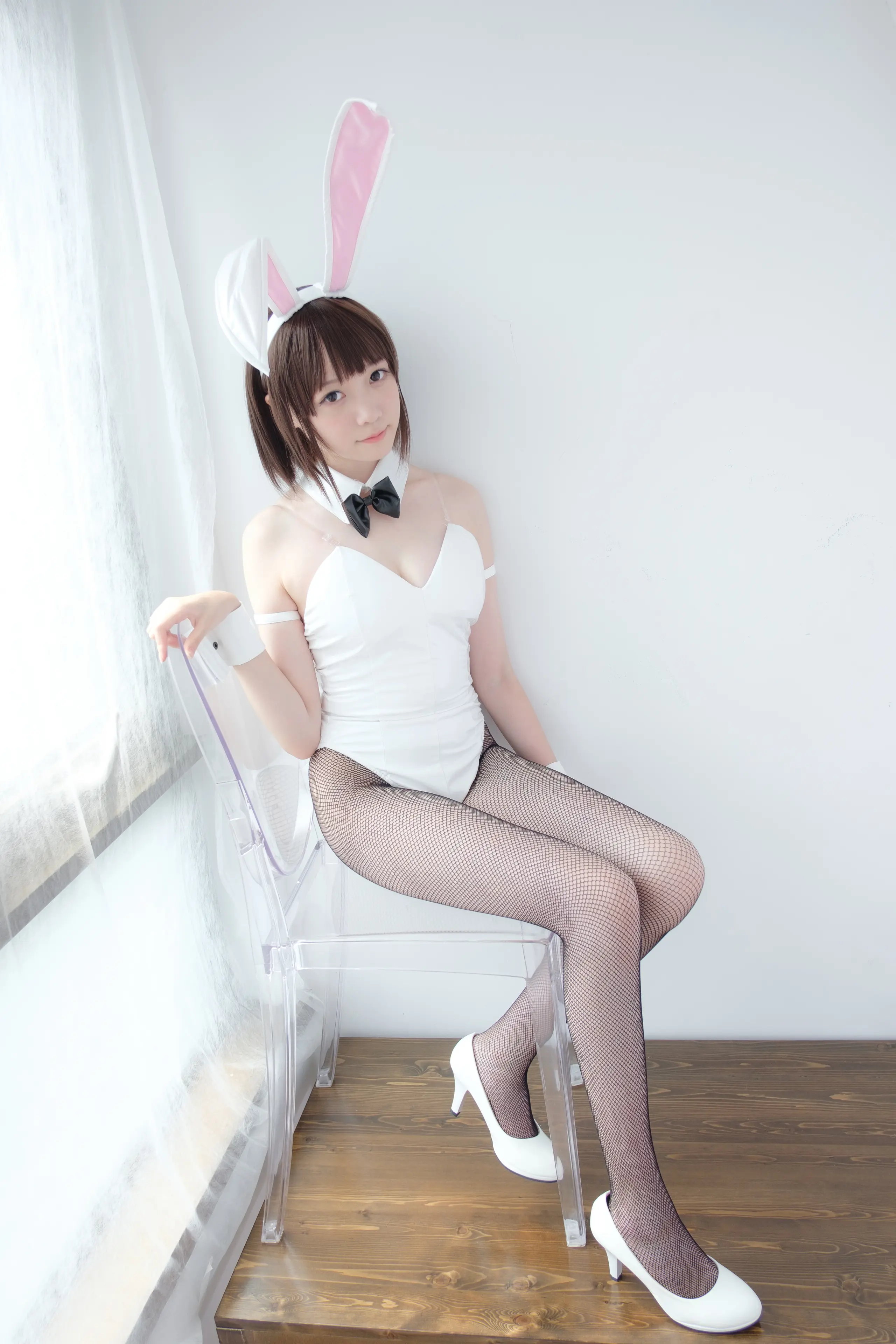 森萝财团 LOVEPLUS 黑丝网袜兔女郎 [148P]