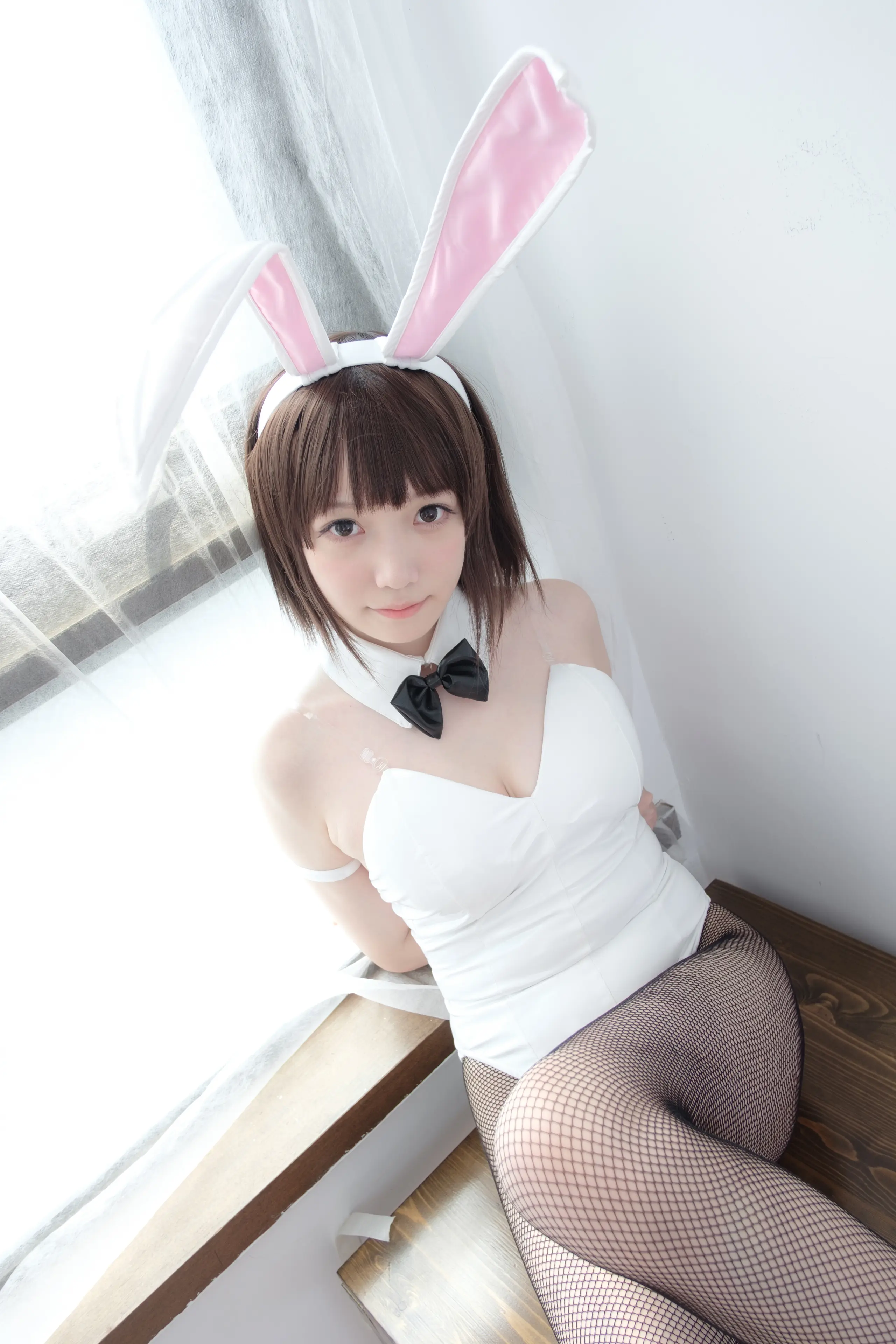 森萝财团 LOVEPLUS 黑丝网袜兔女郎 [148P]