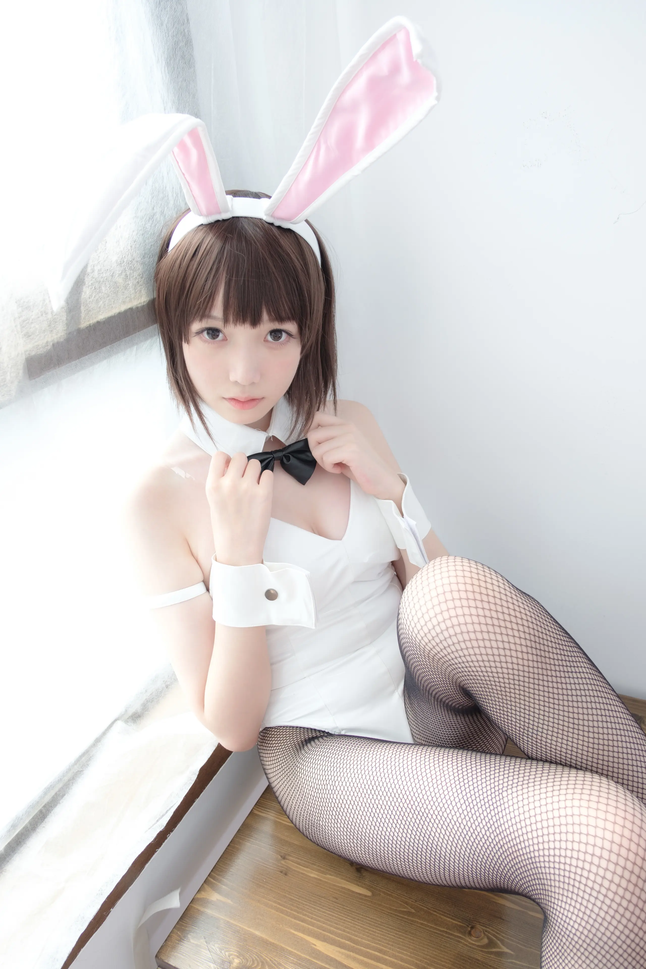 森萝财团 LOVEPLUS 黑丝网袜兔女郎 [148P]