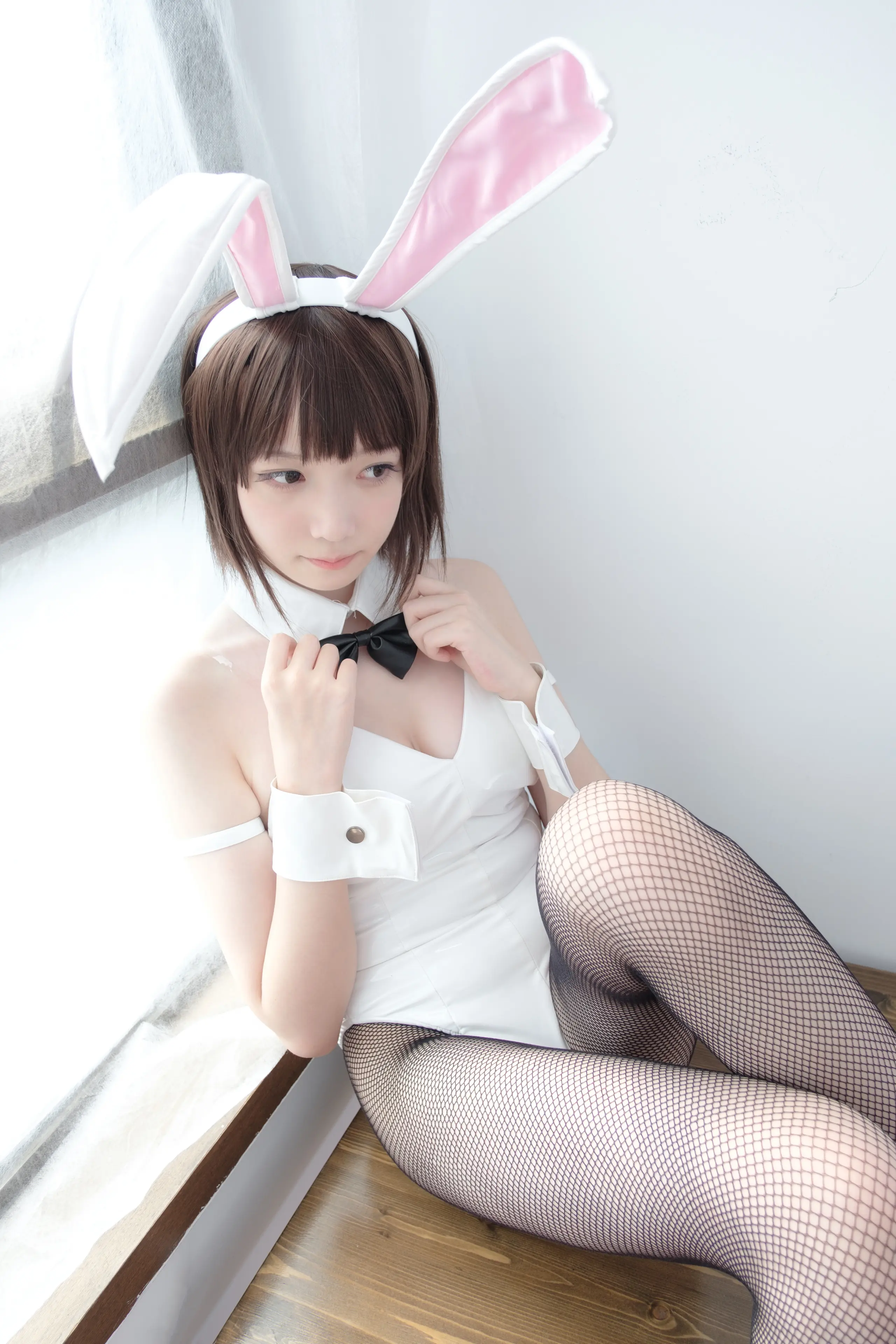 森萝财团 LOVEPLUS 黑丝网袜兔女郎 [148P]