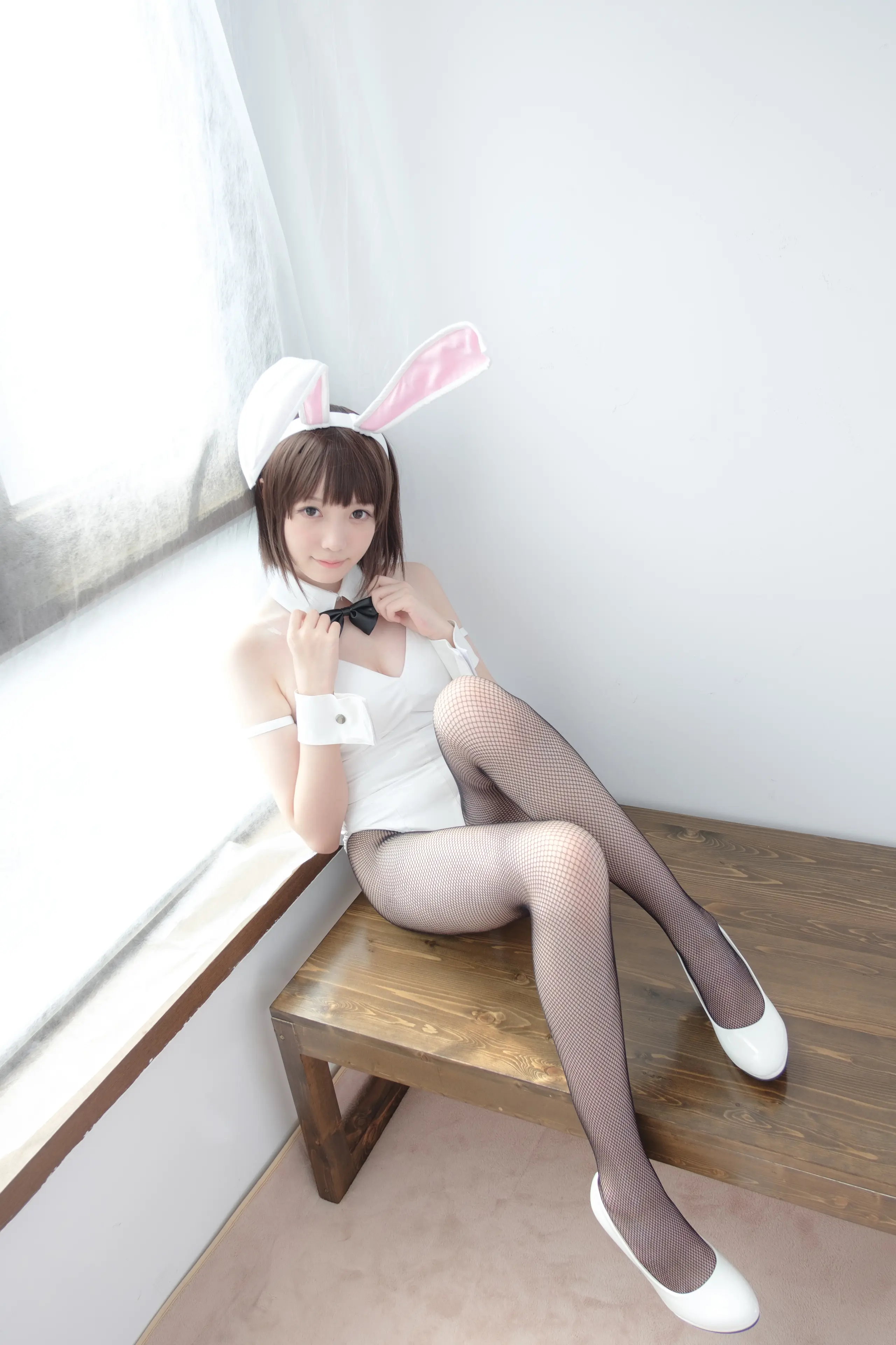 森萝财团 LOVEPLUS 黑丝网袜兔女郎 [148P]