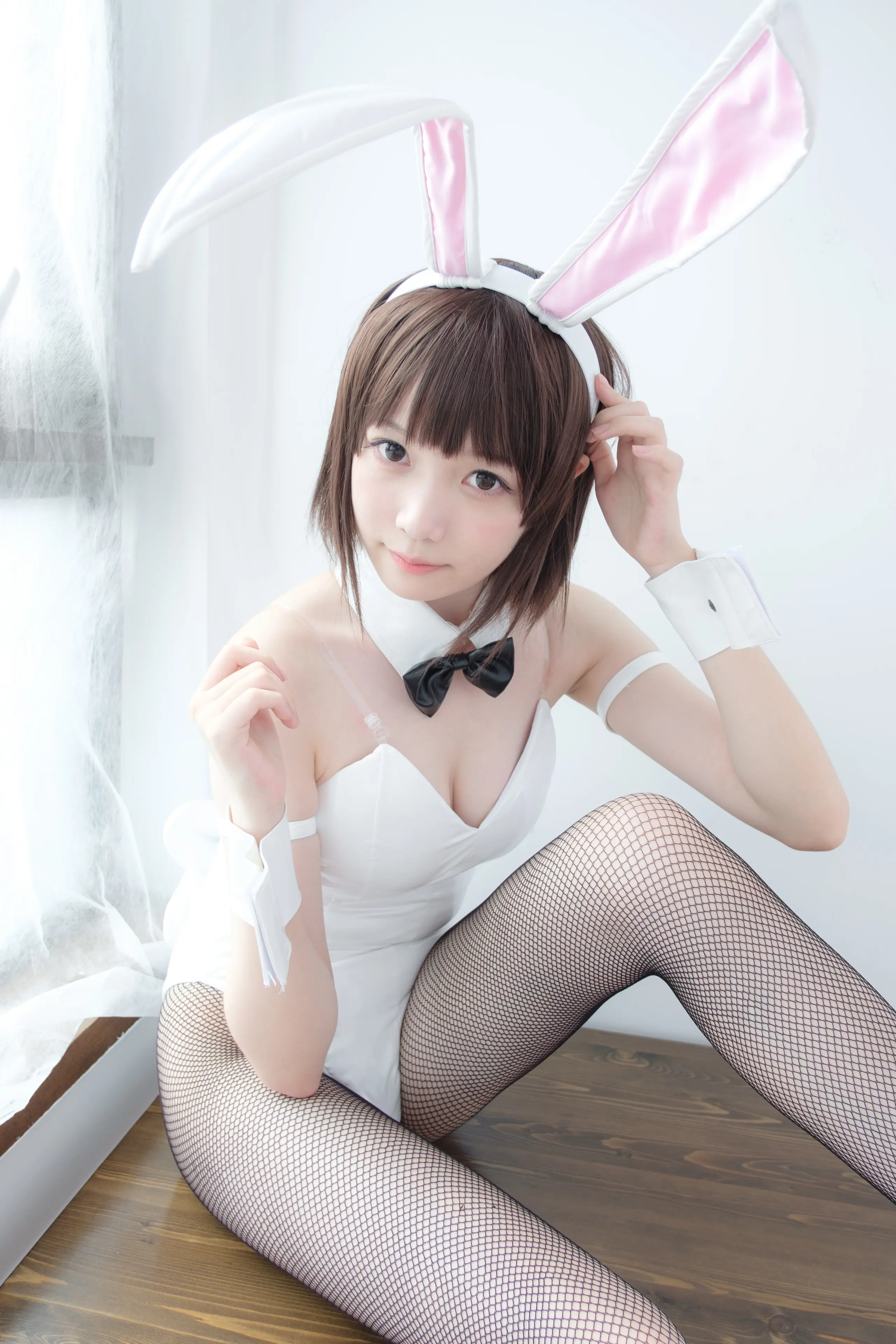 森萝财团 LOVEPLUS 黑丝网袜兔女郎 [148P]