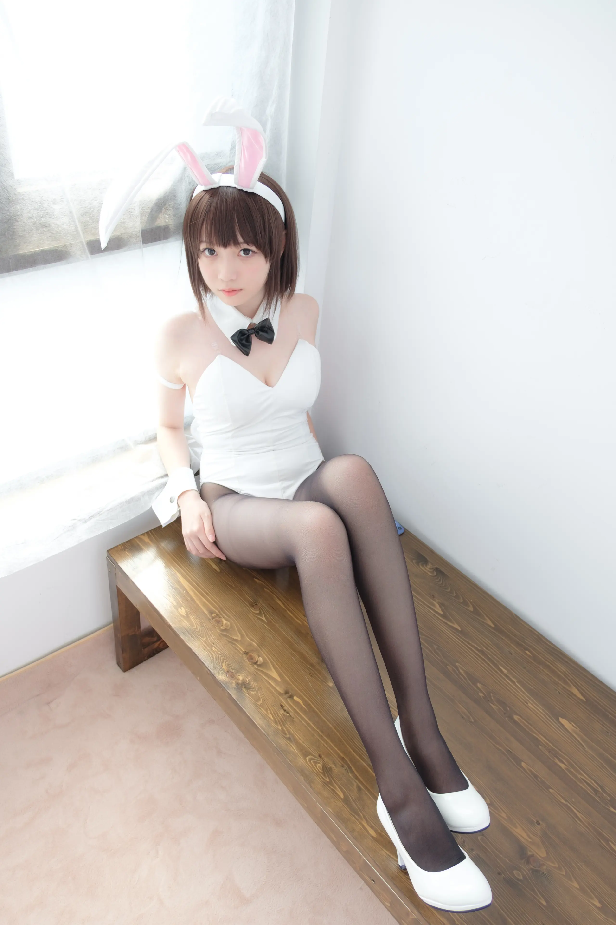 森萝财团 LOVEPLUS 黑丝网袜兔女郎 [148P]