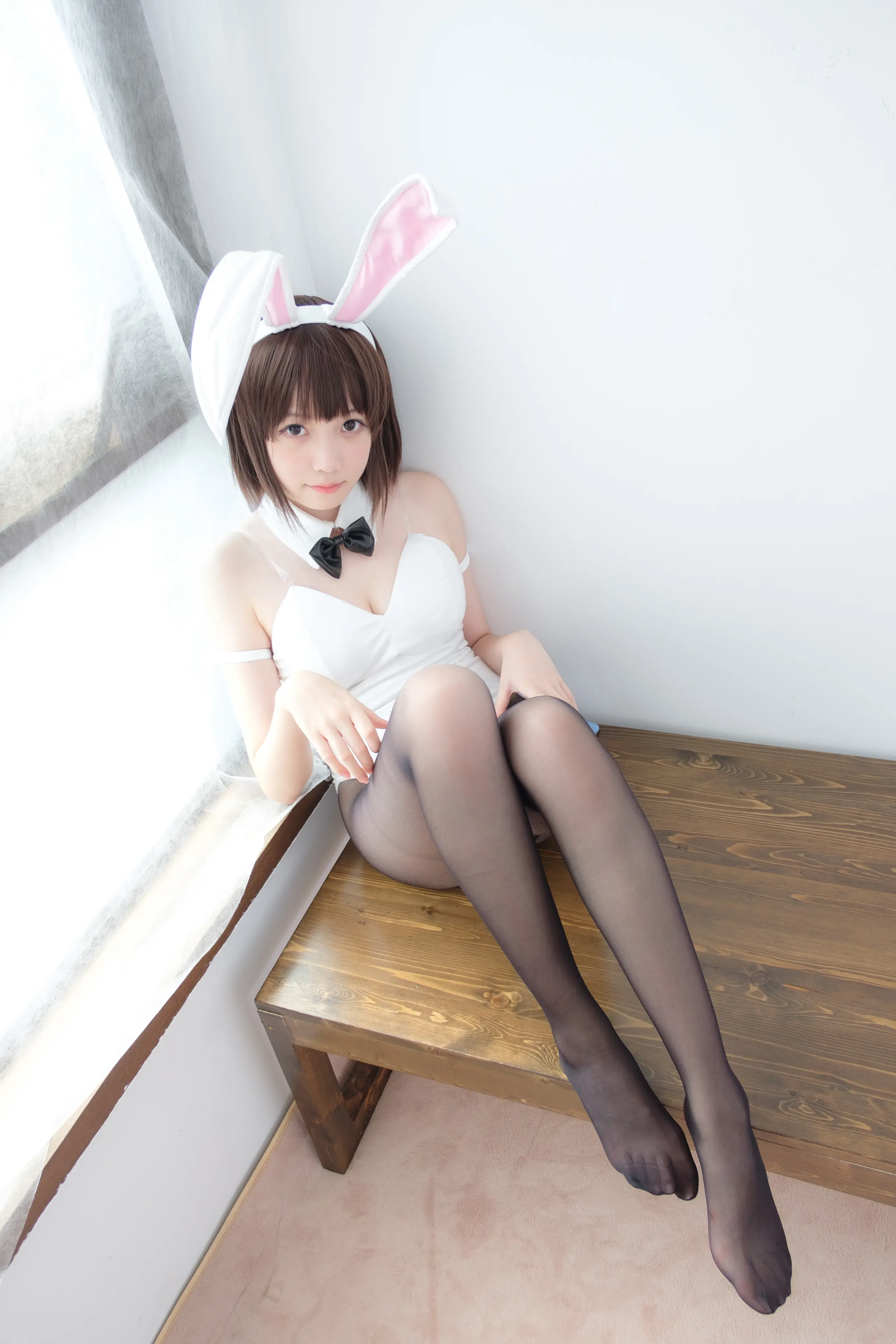 森萝财团 LOVEPLUS 黑丝网袜兔女郎 [148P]