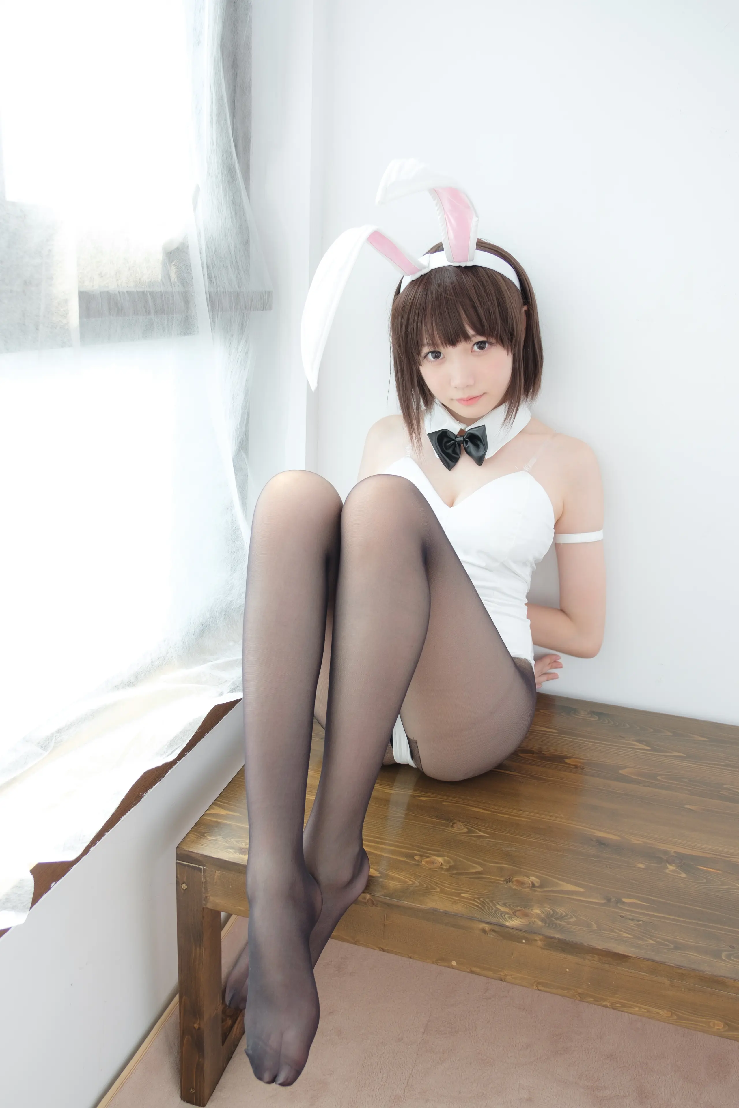 森萝财团 LOVEPLUS 黑丝网袜兔女郎 [148P]