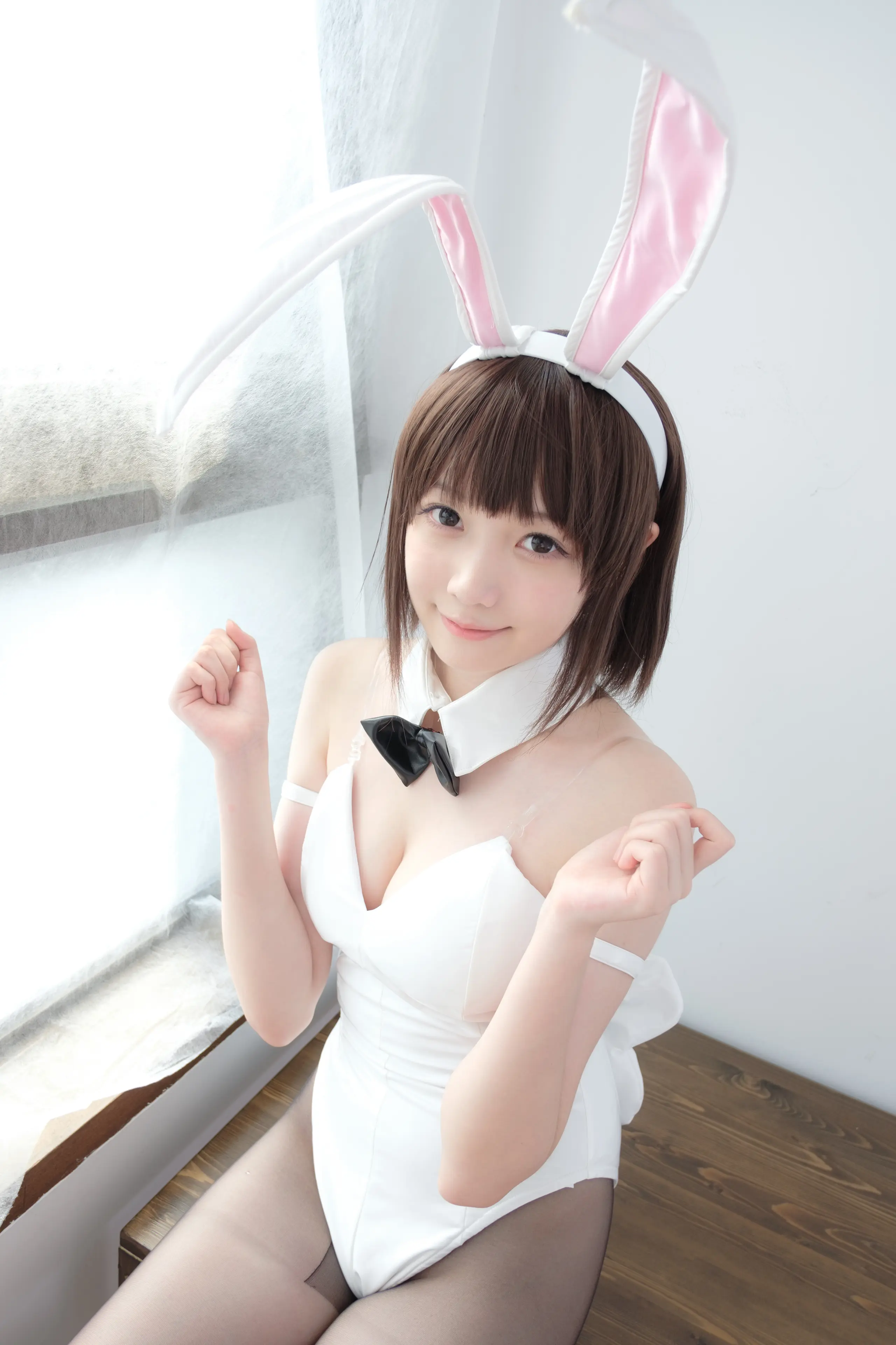 森萝财团 LOVEPLUS 黑丝网袜兔女郎 [148P]