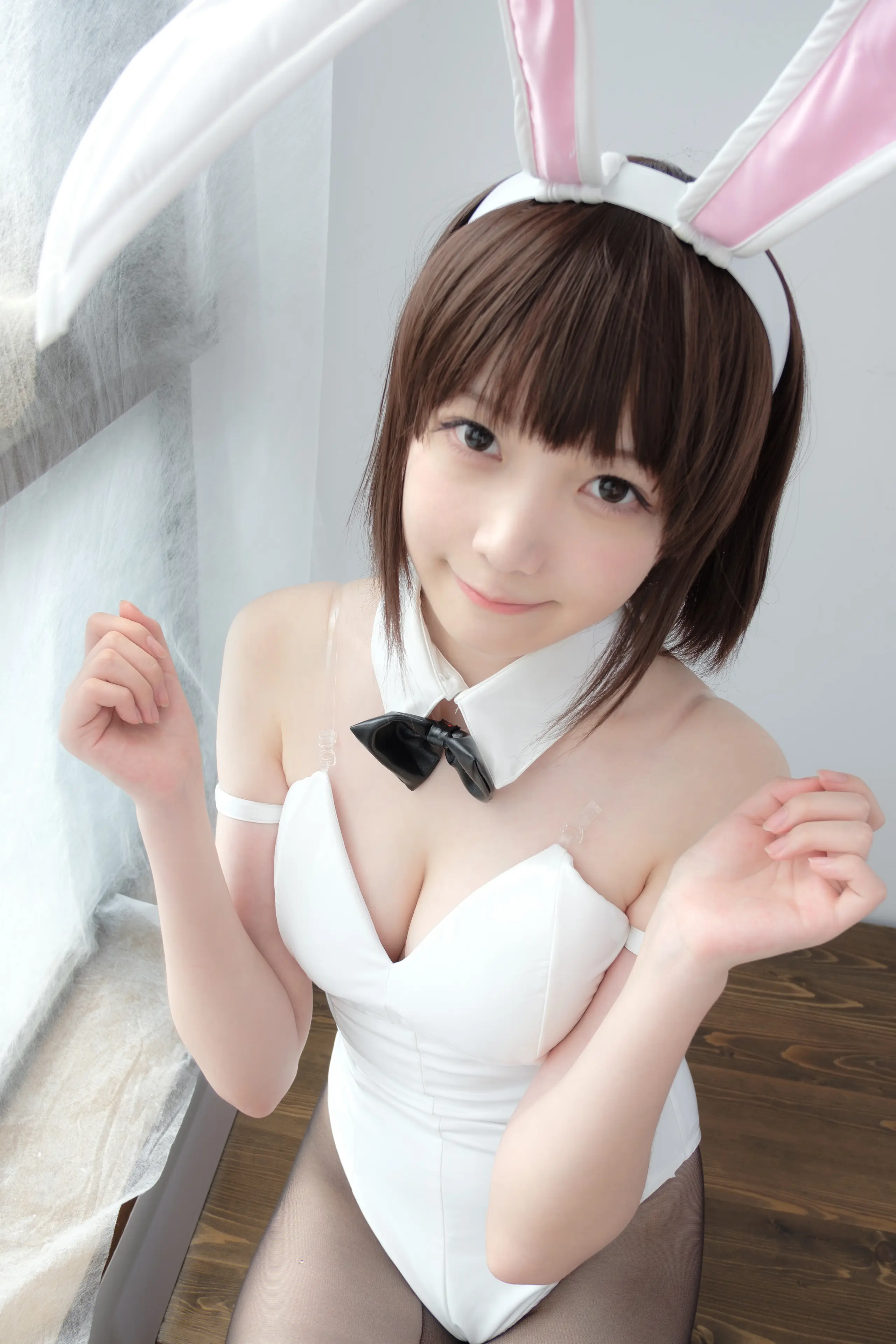 森萝财团 LOVEPLUS 黑丝网袜兔女郎 [148P]