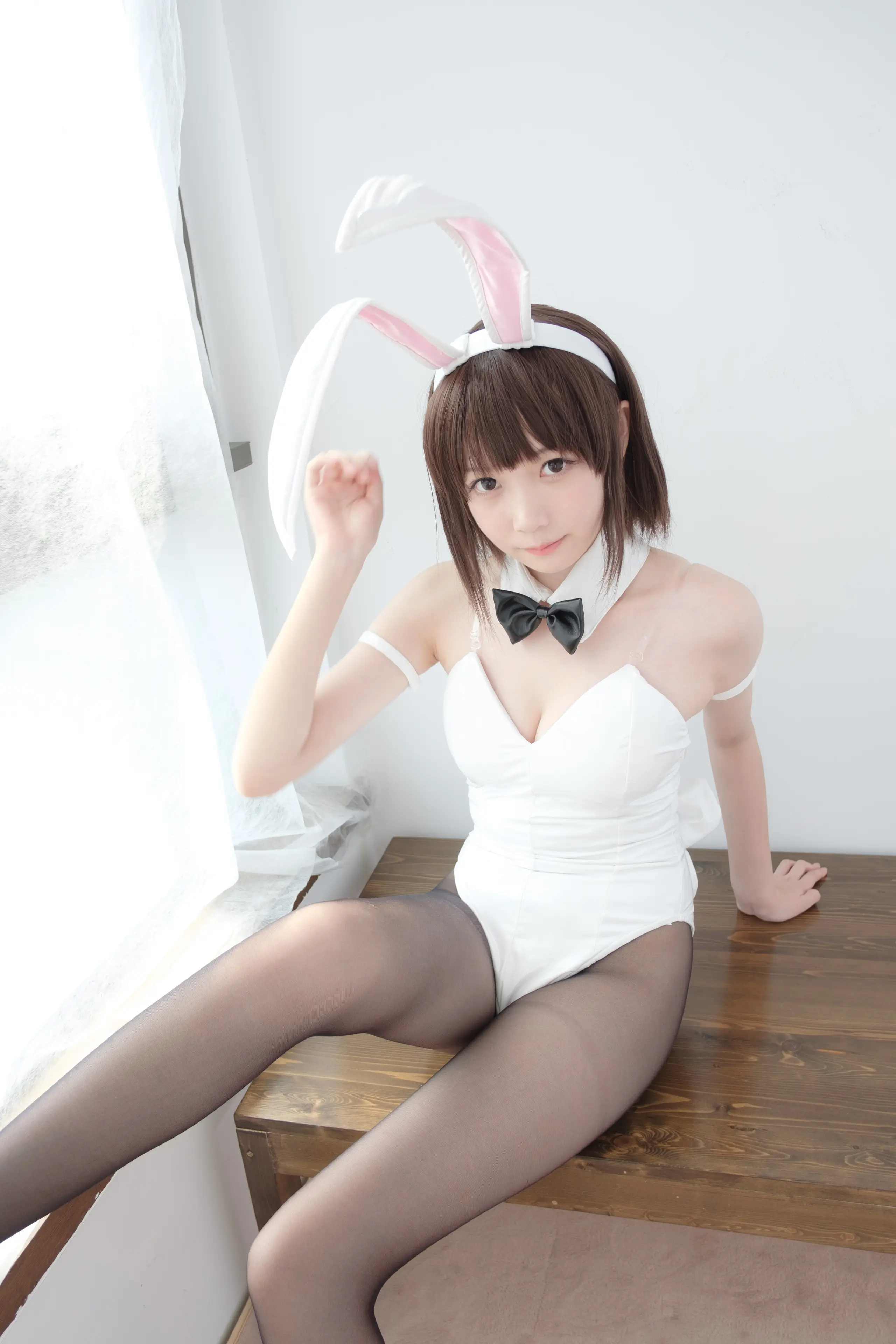 森萝财团 LOVEPLUS 黑丝网袜兔女郎 [148P]