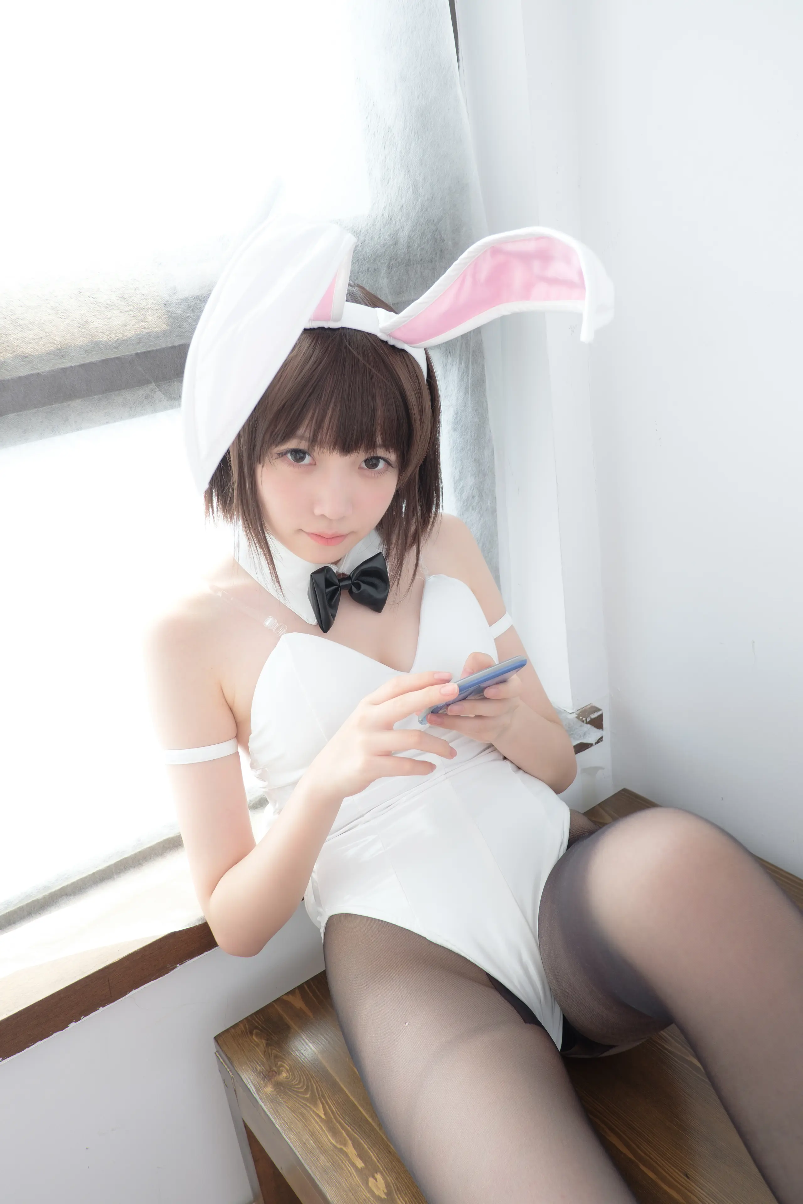 森萝财团 LOVEPLUS 黑丝网袜兔女郎 [148P]