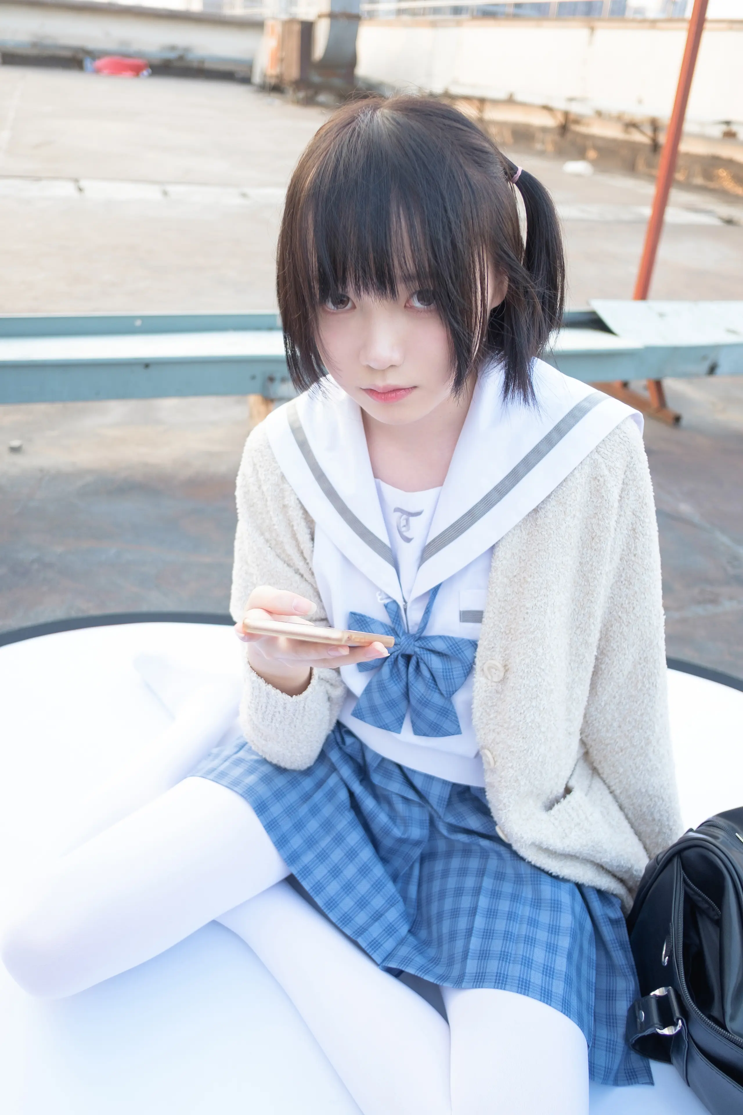 森萝财团 SSR 天台上的白丝 [74P]