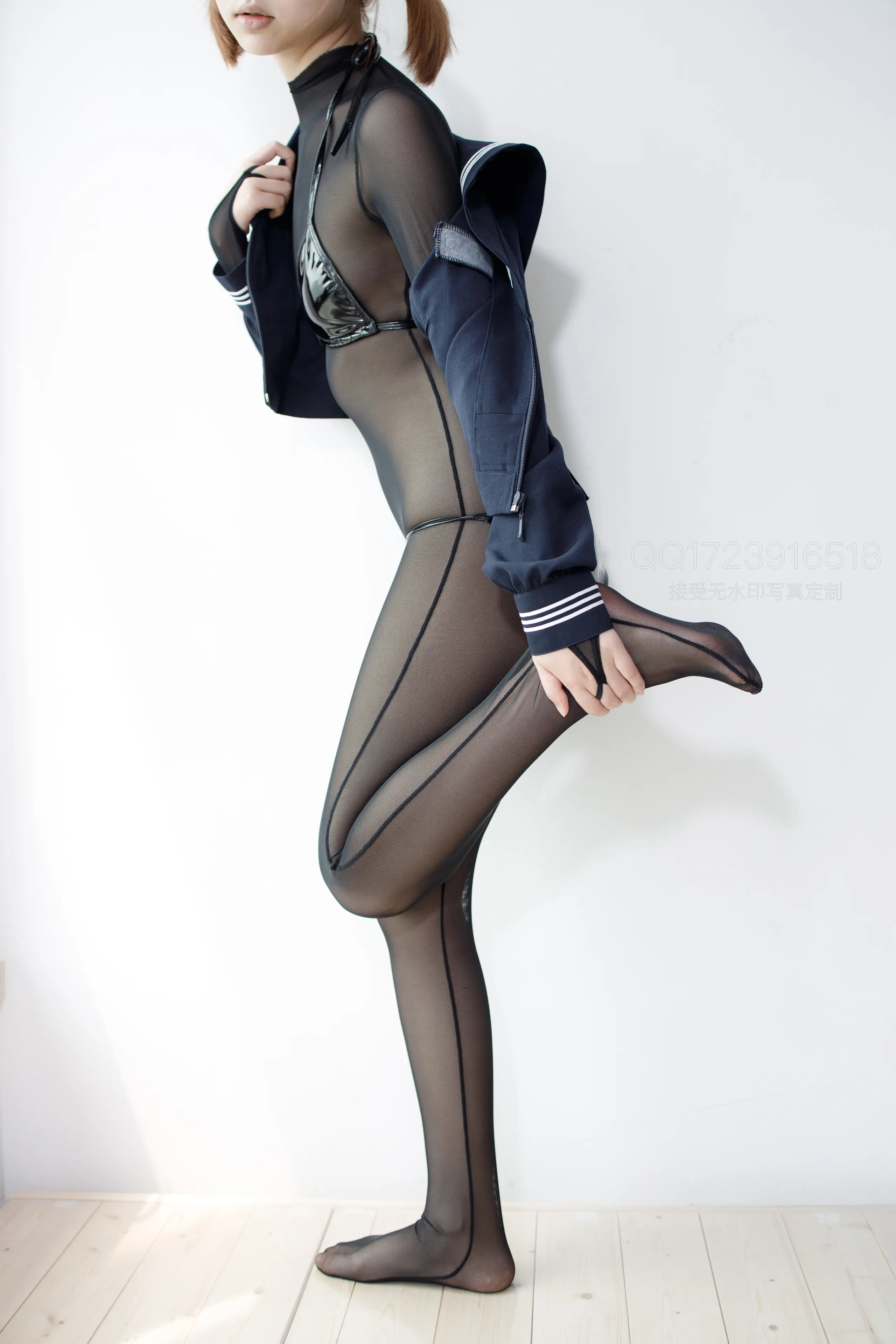 森萝财团 WTMSB 黑丝连体袜 [113P]