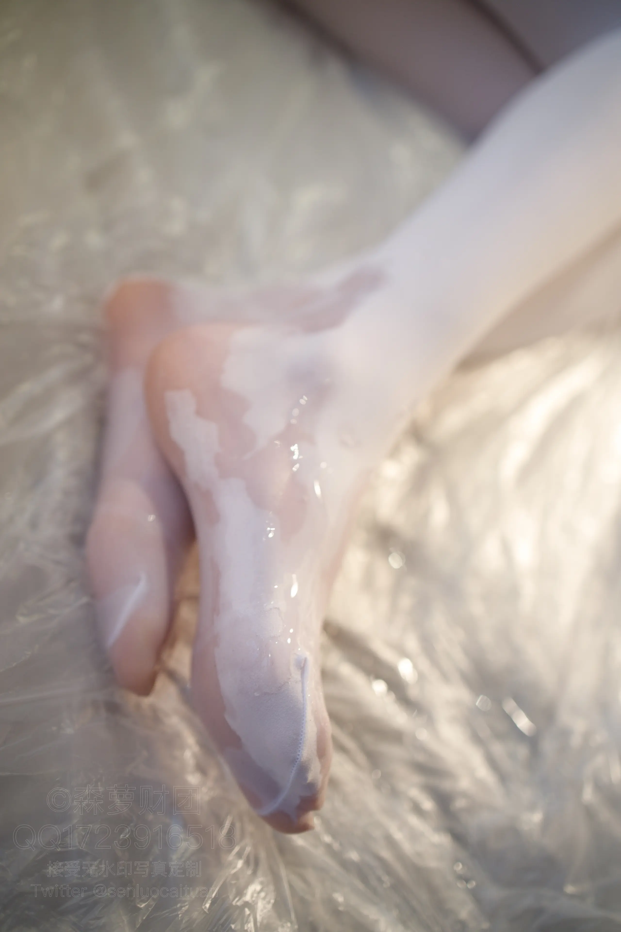 森萝财团 X 吊带短裙50D白丝 [83P]