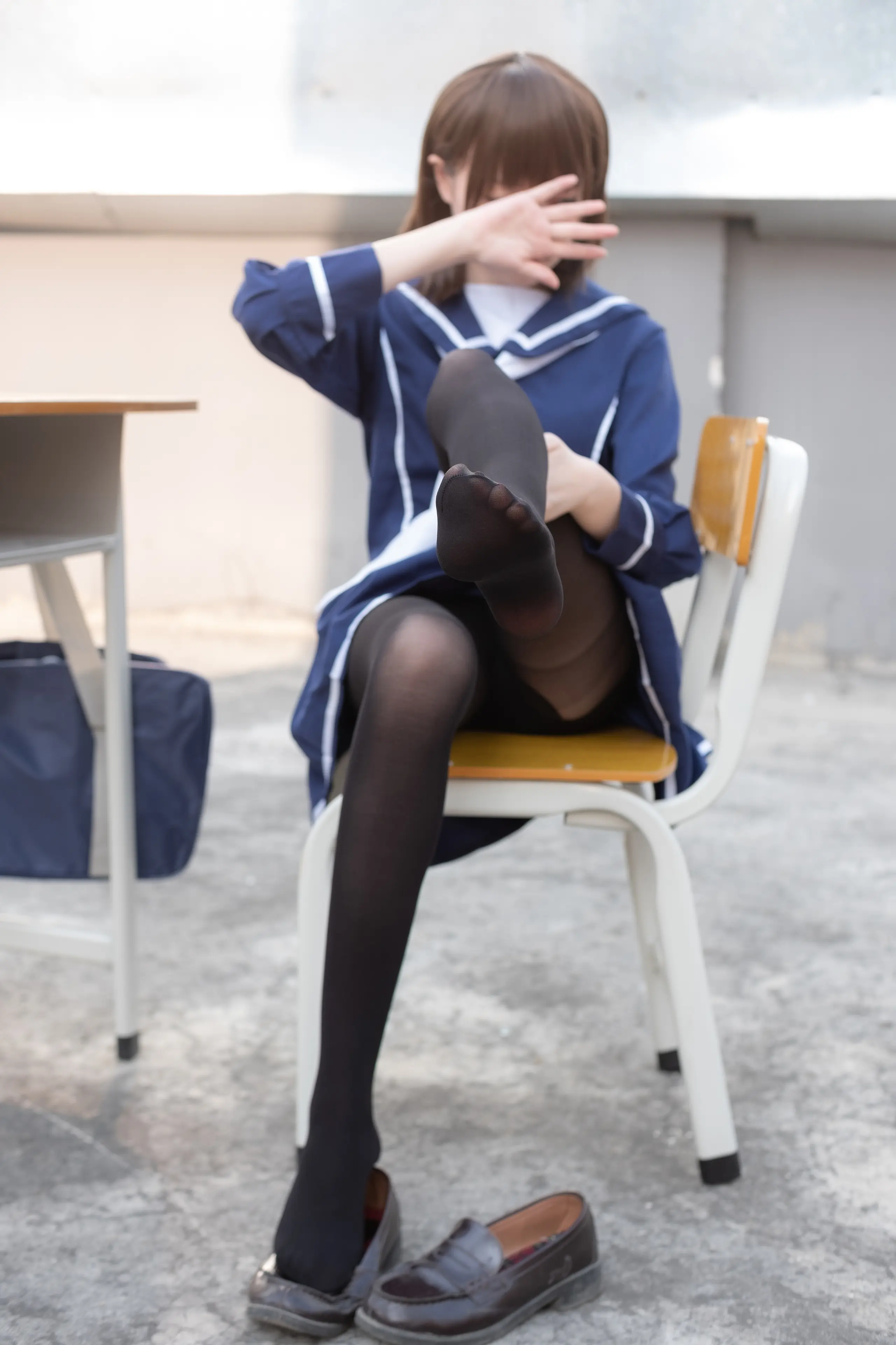 森萝财团 X 天台黑丝水手服 [110P]