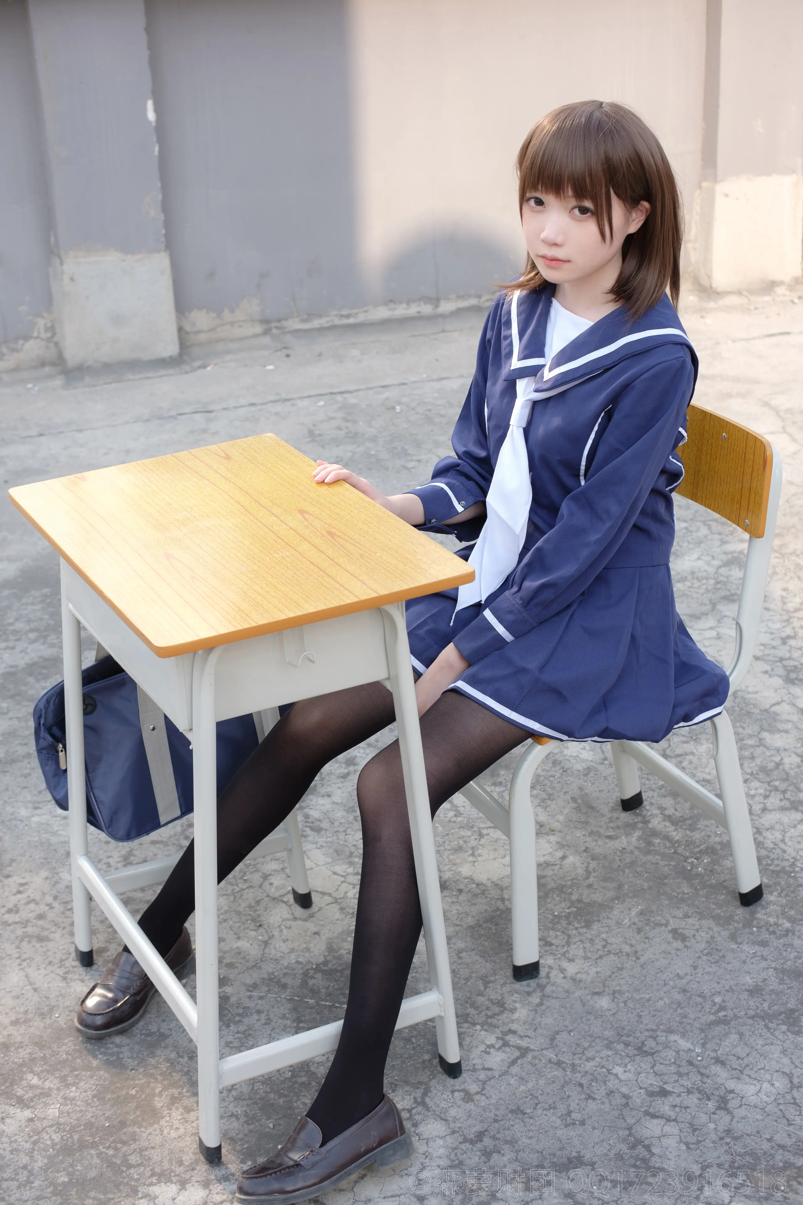 森萝财团 X 天台黑丝水手服 [110P]