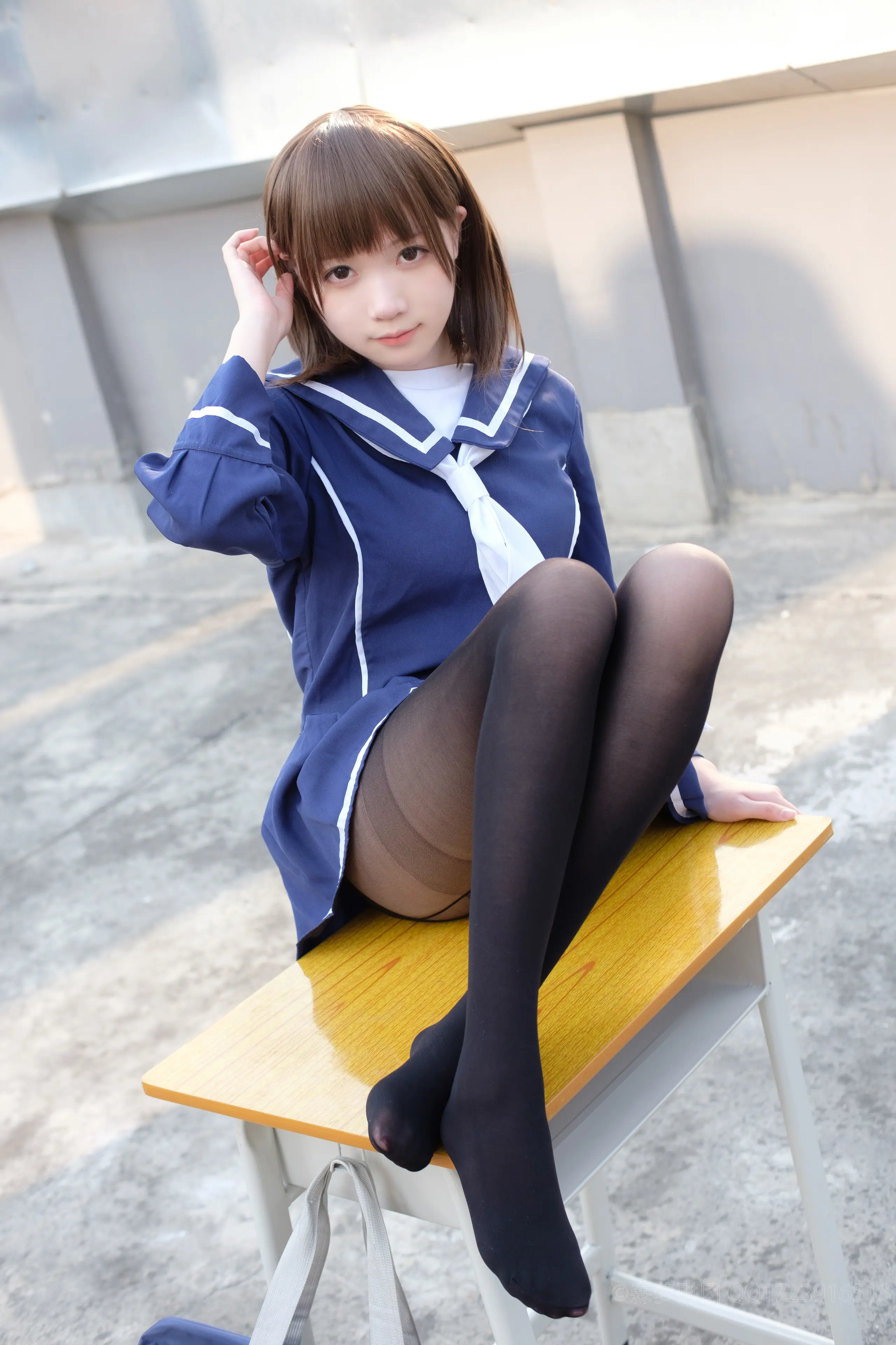 森萝财团 X 天台黑丝水手服 [110P]