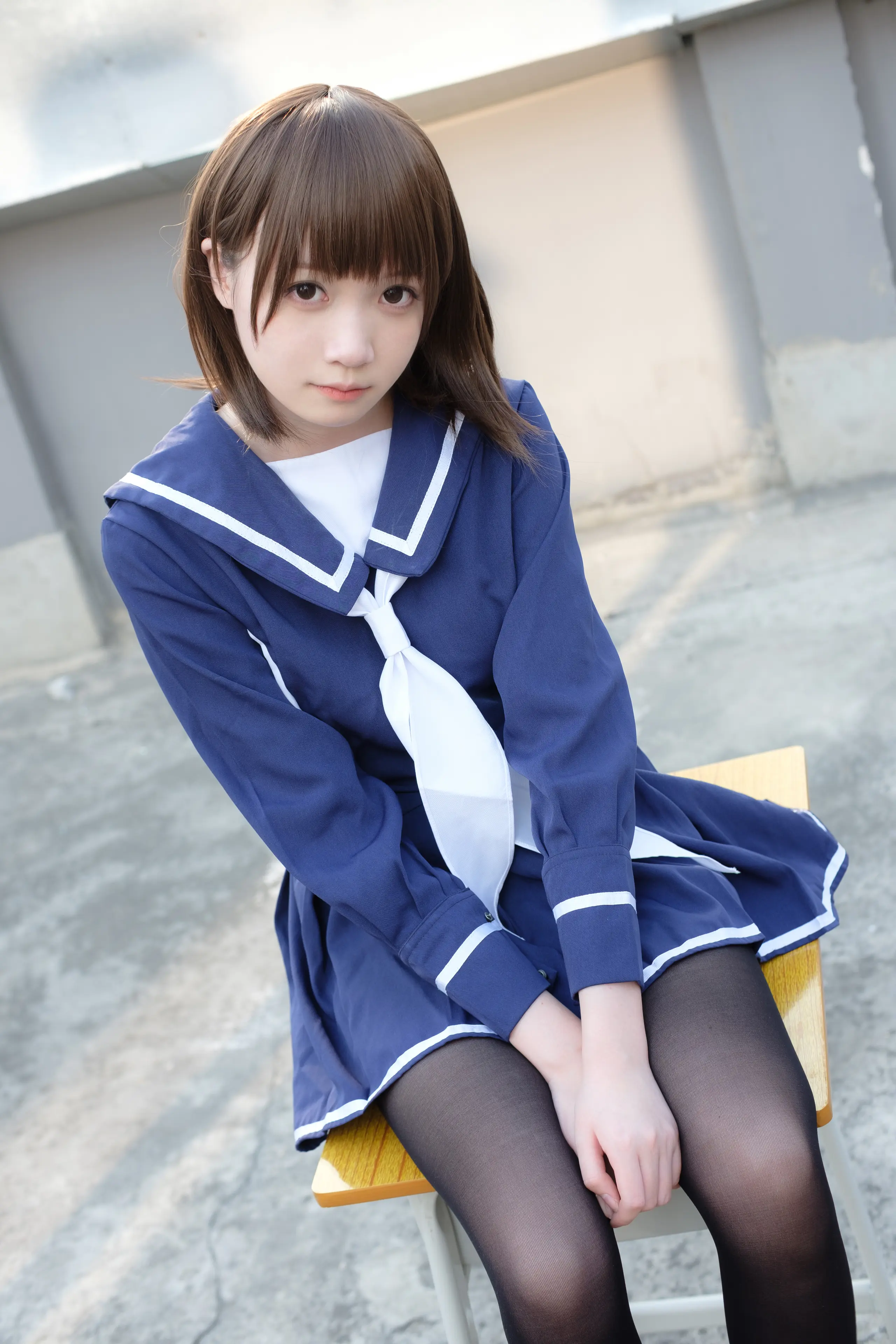 森萝财团 X 天台黑丝水手服 [110P]