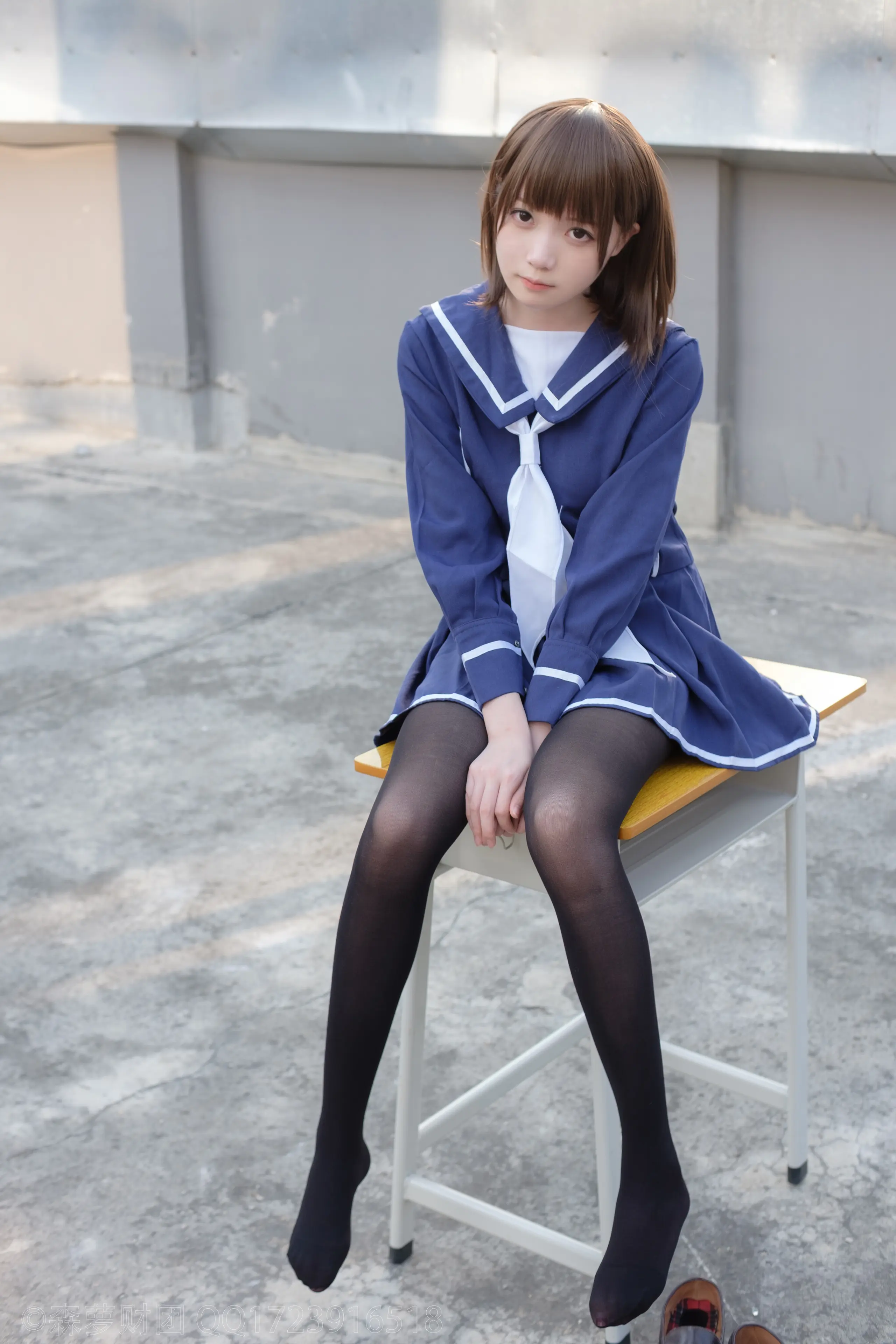 森萝财团 X 天台黑丝水手服 [110P]