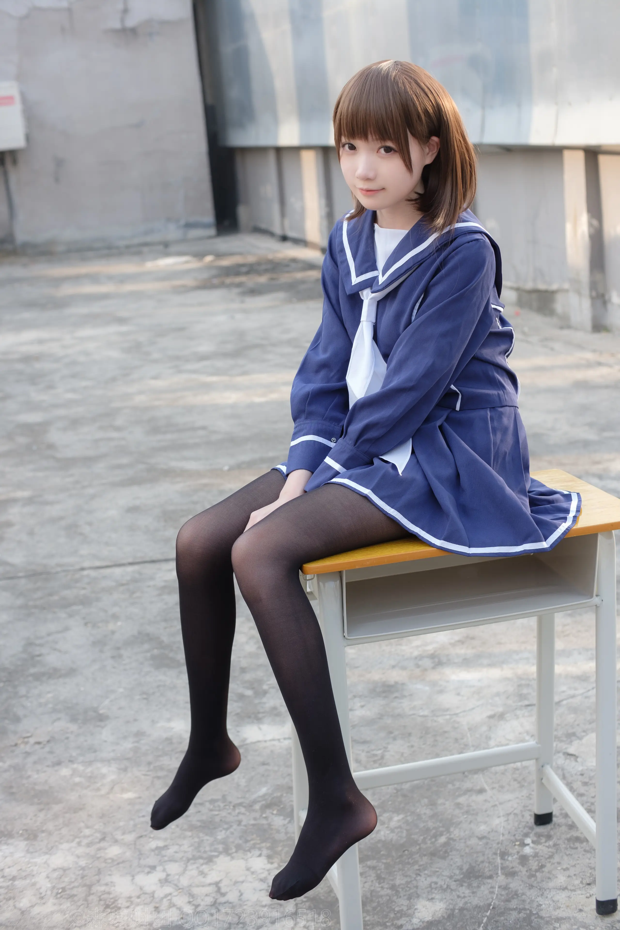 森萝财团 X 天台黑丝水手服 [110P]