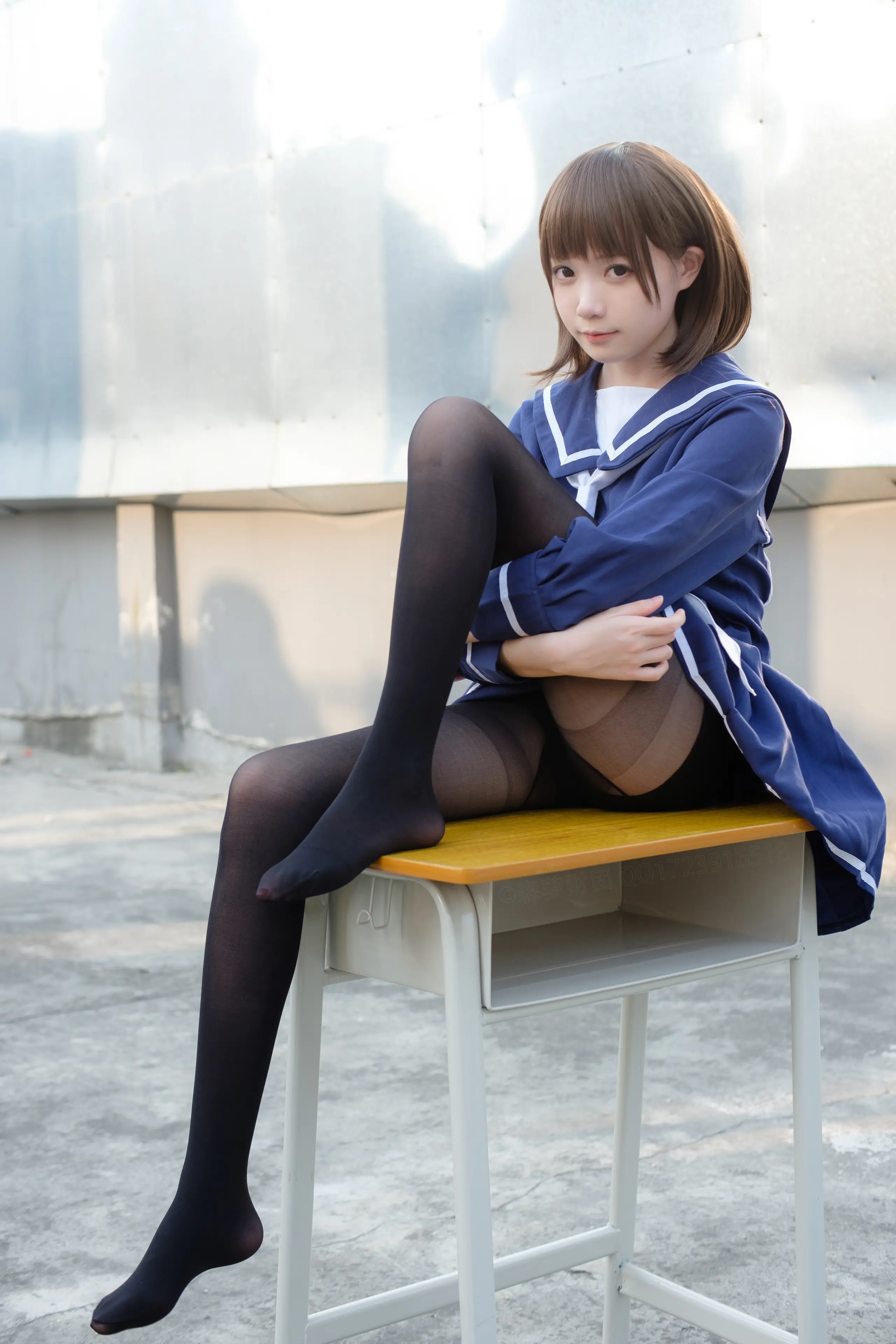 森萝财团 X 天台黑丝水手服 [110P]