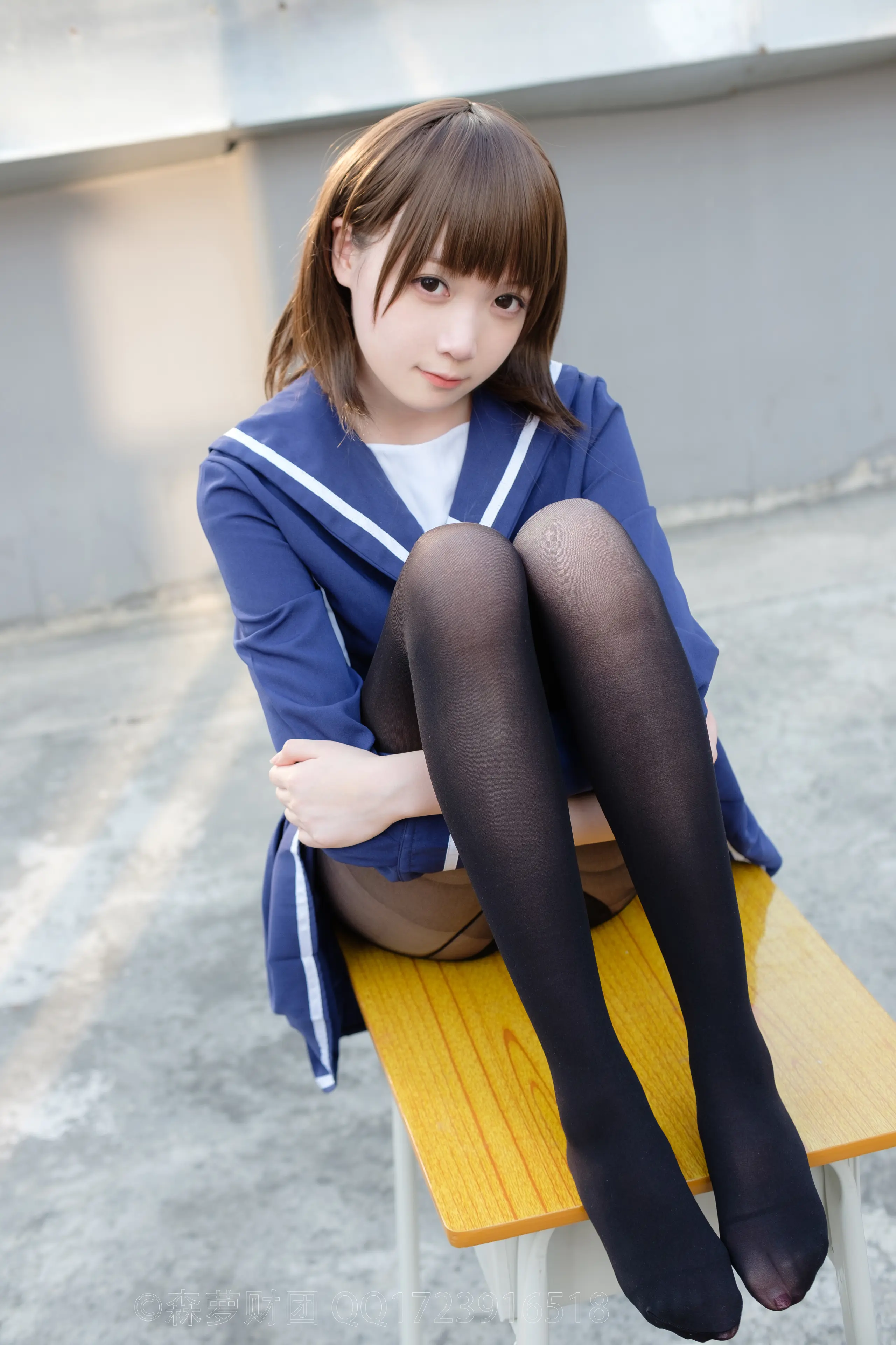 森萝财团 X 天台黑丝水手服 [110P]