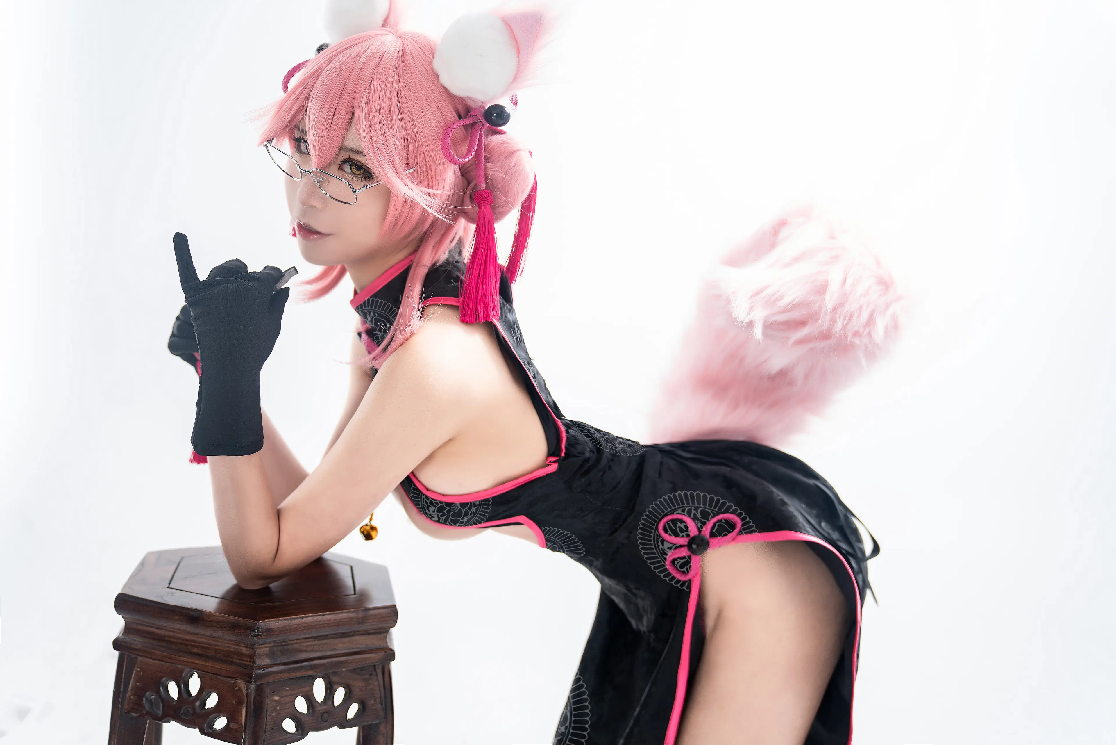 爱老师_PhD 玉藻前 旗袍 [17P]