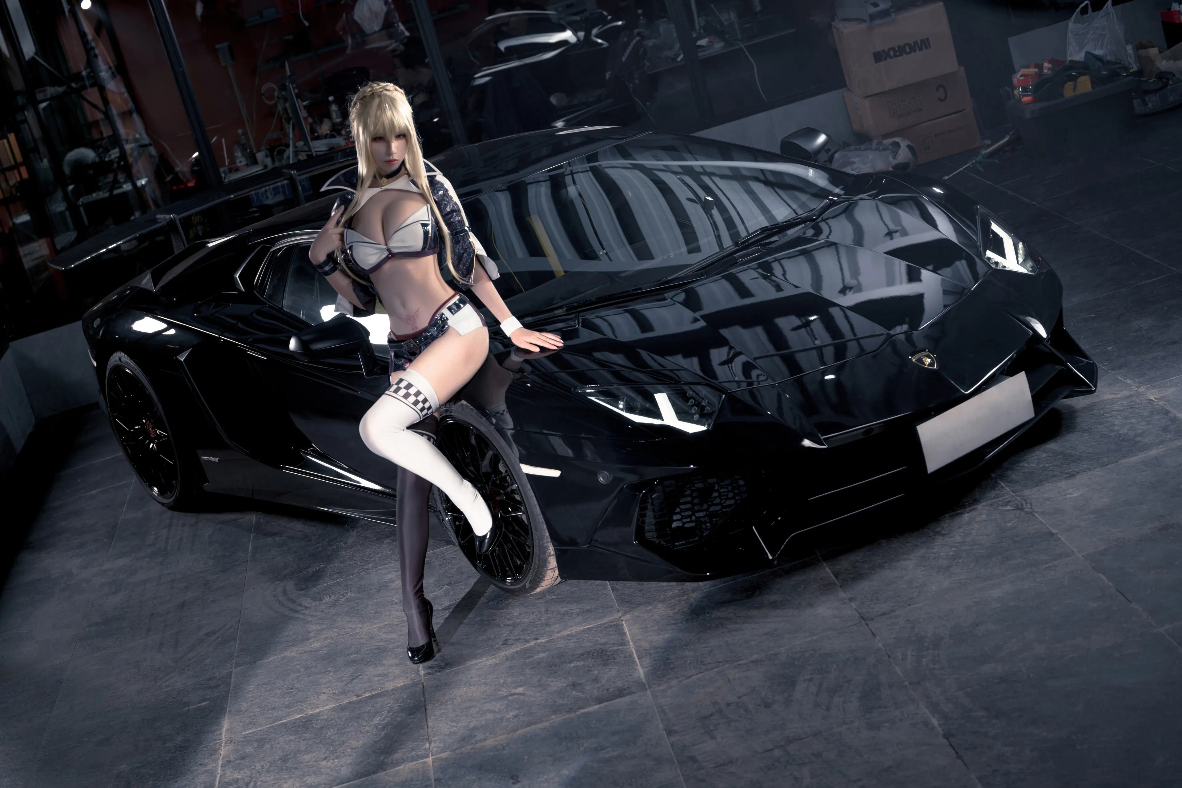 爱老师_PhD 玛修 黑枪呆 同人赛车 [27P]